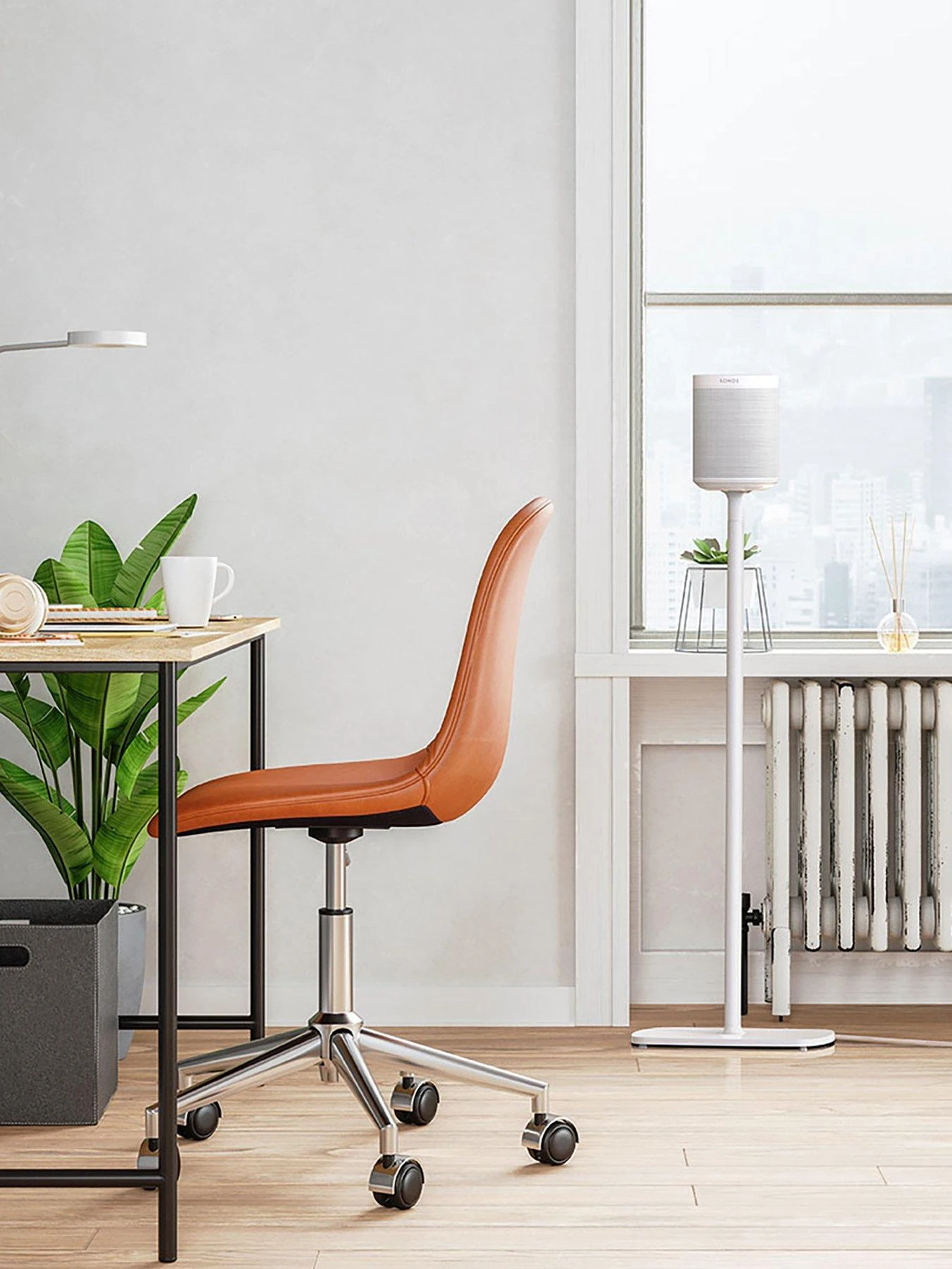 Flexson Floor Stand For Sonos One, One SL And Play1 - White (Single) - Image 5