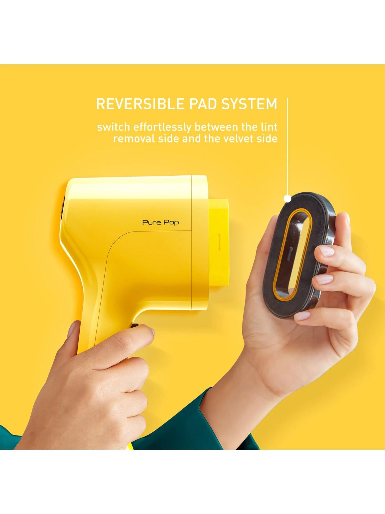 Tefal Pure Pop Clothes Steamer - Yellow - Image 4