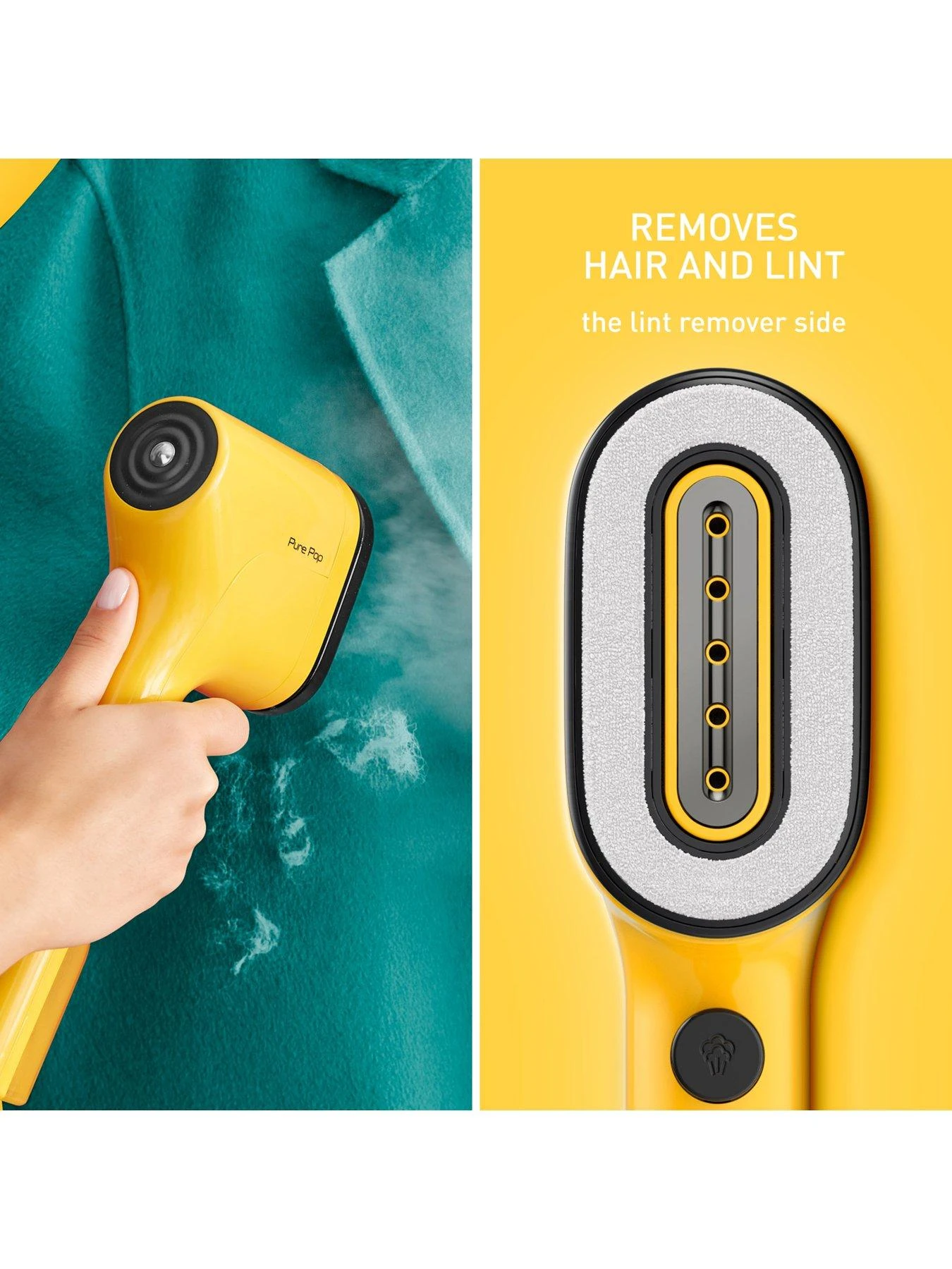 Tefal Pure Pop Clothes Steamer - Yellow - Image 6