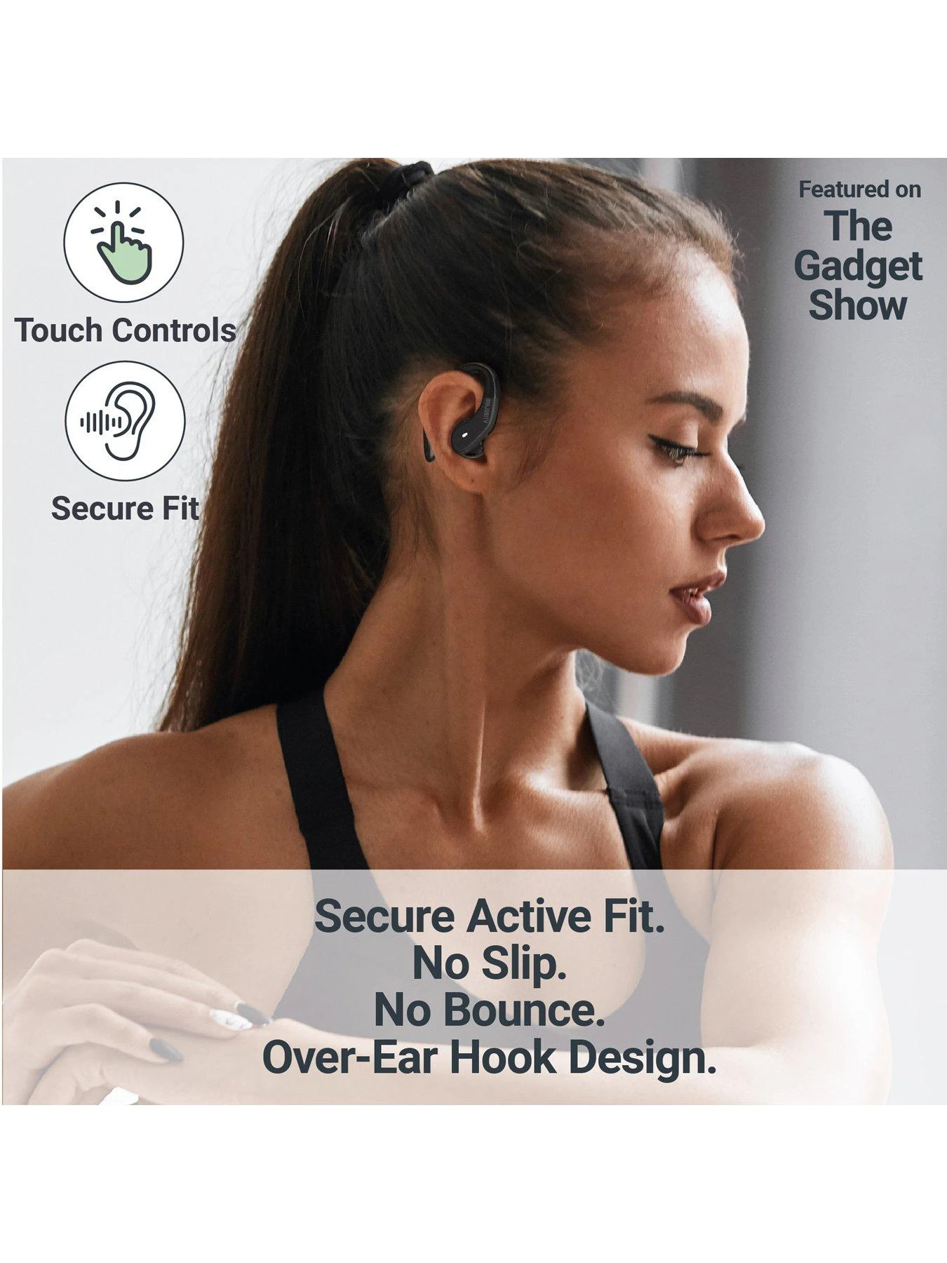 Majority Tru Sport TWS Earphones Black - Image 4