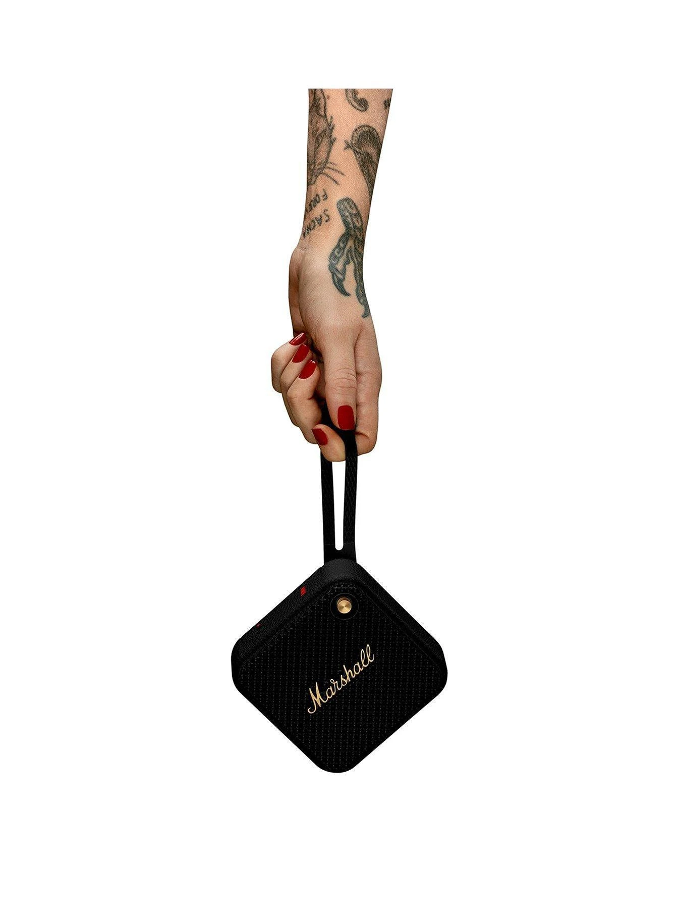 Marshall Willen Portable Bluetooth Speaker - Black & Brass - Image 3