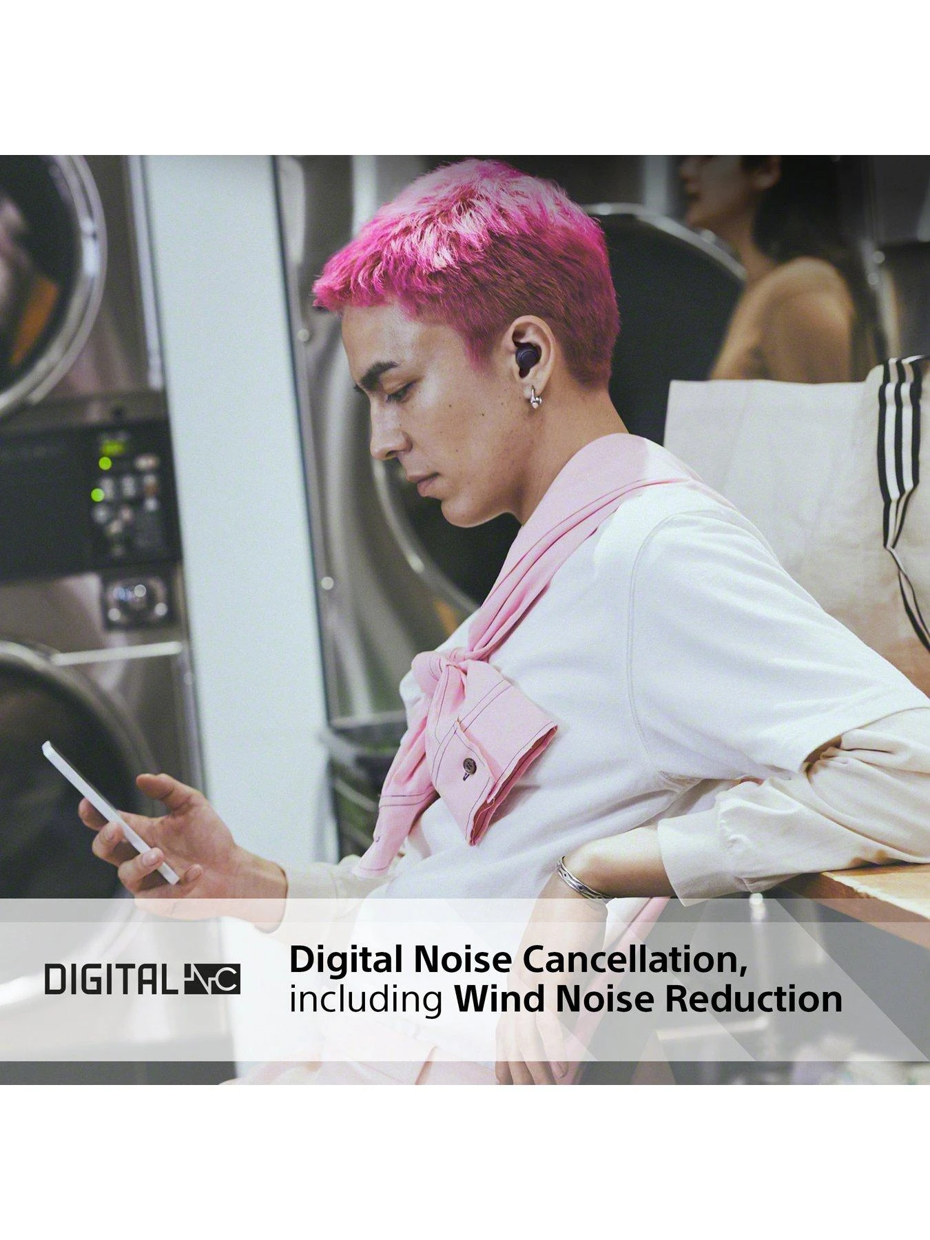 Sony WF-C700N True Wireless Noise Cancelling Earbuds - All-day Comfort - Up To 15H Battery Life With Charging Case - Black - Image 4