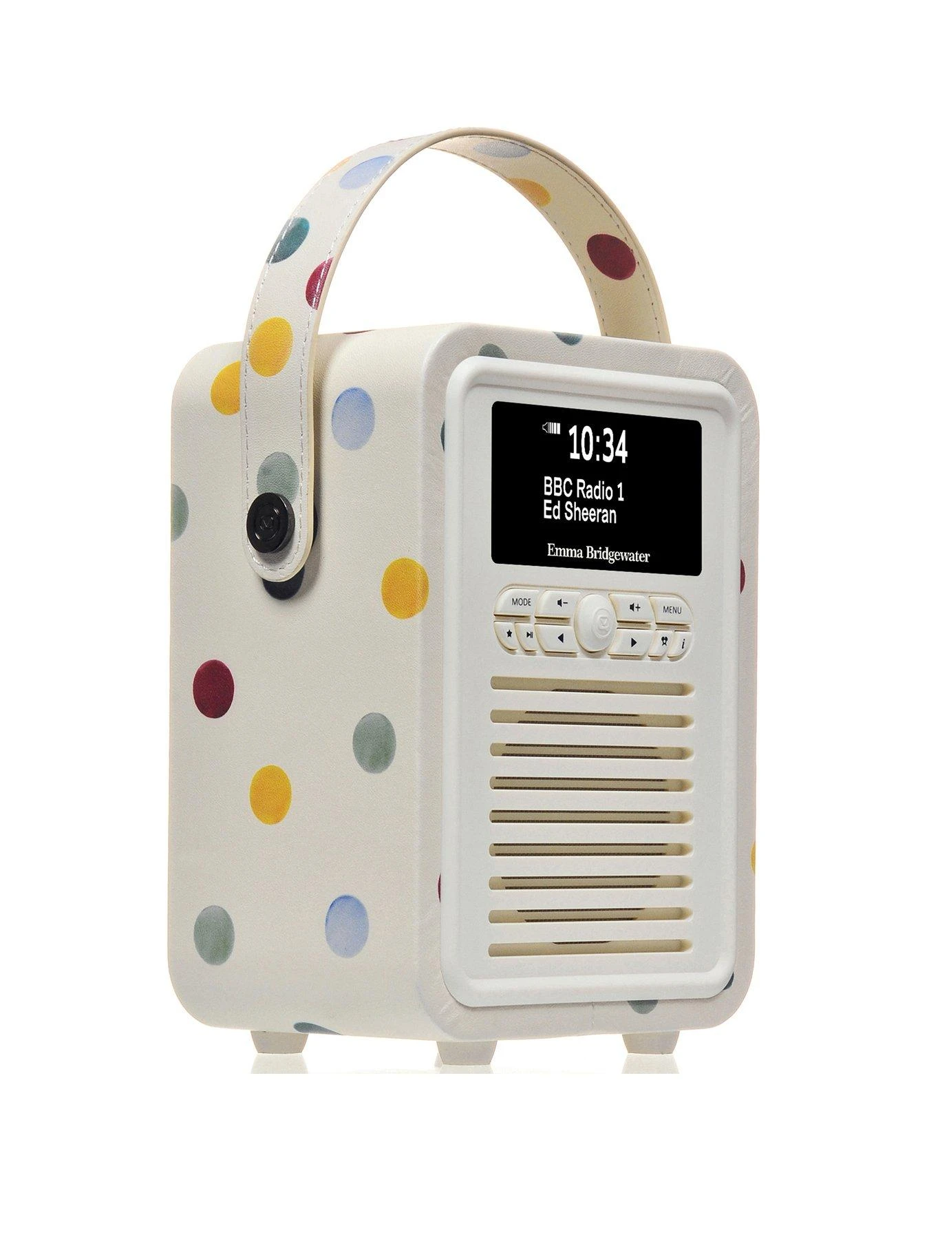 VQ Retro Mini Portable DAB Radio With Bluetooth - Polka Dot