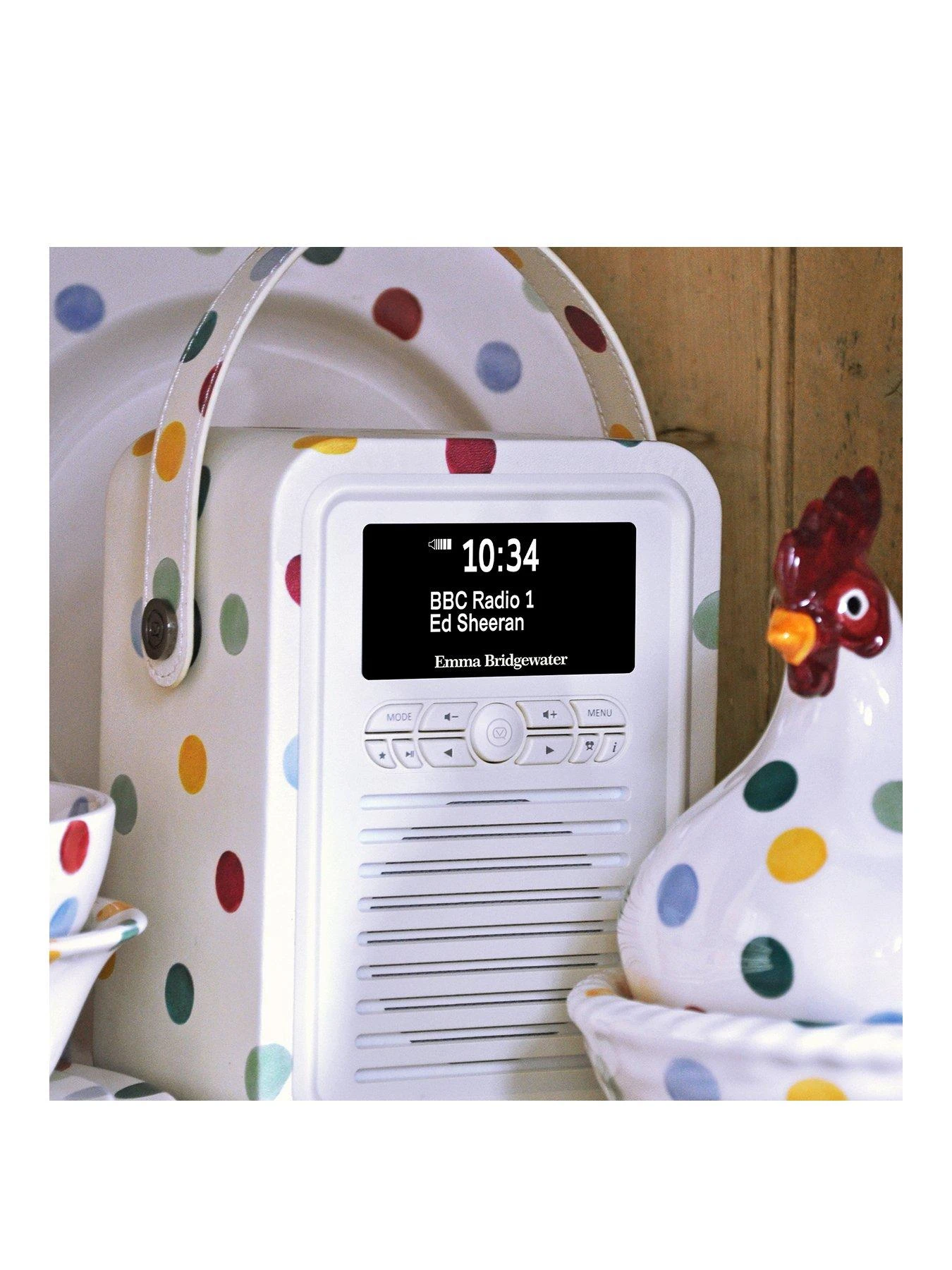 VQ Retro Mini Portable DAB Radio With Bluetooth - Polka Dot - Image 2