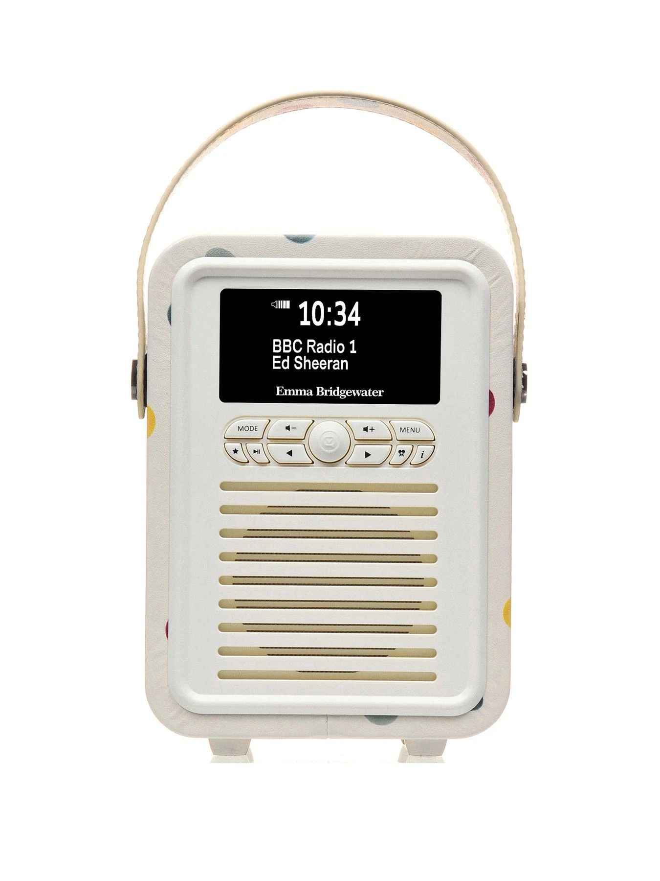 VQ Retro Mini Portable DAB Radio With Bluetooth - Polka Dot - Image 3