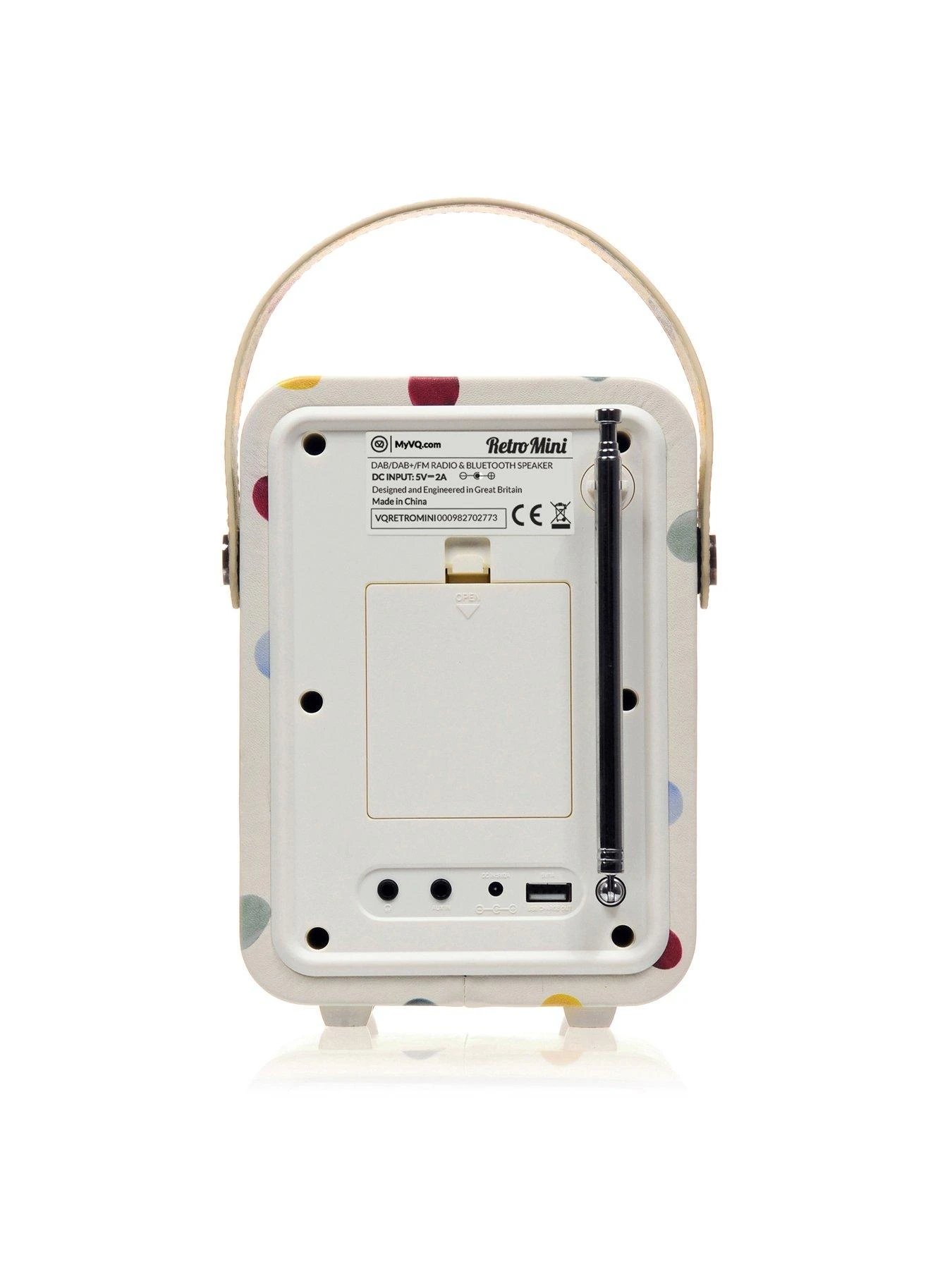 VQ Retro Mini Portable DAB Radio With Bluetooth - Polka Dot - Image 5