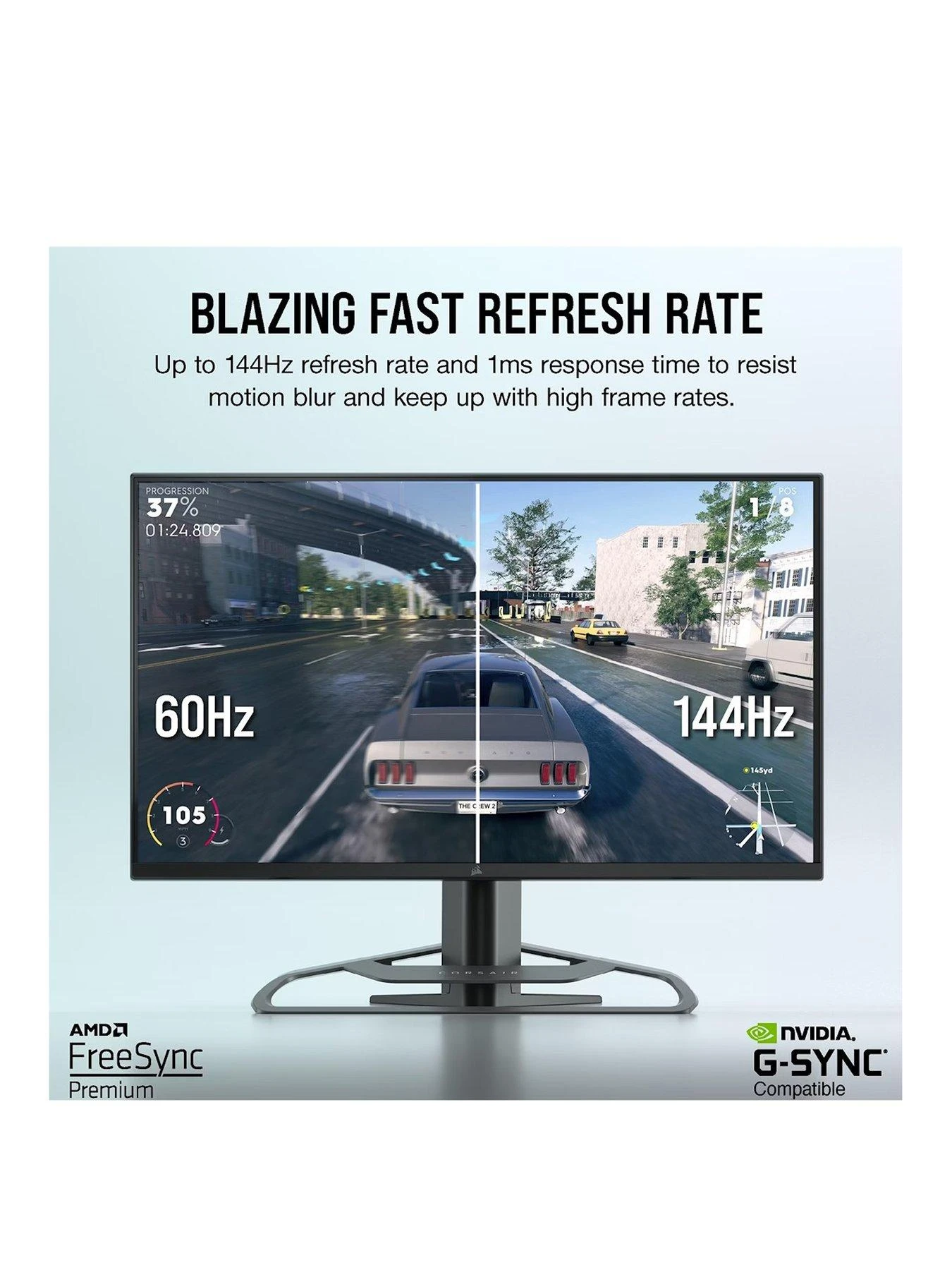 CORSAIR XENEON 32UHD144 32-inch Ultra HD 4K 144Hz Widescreen IPS LED Monitor - Black - Image 3