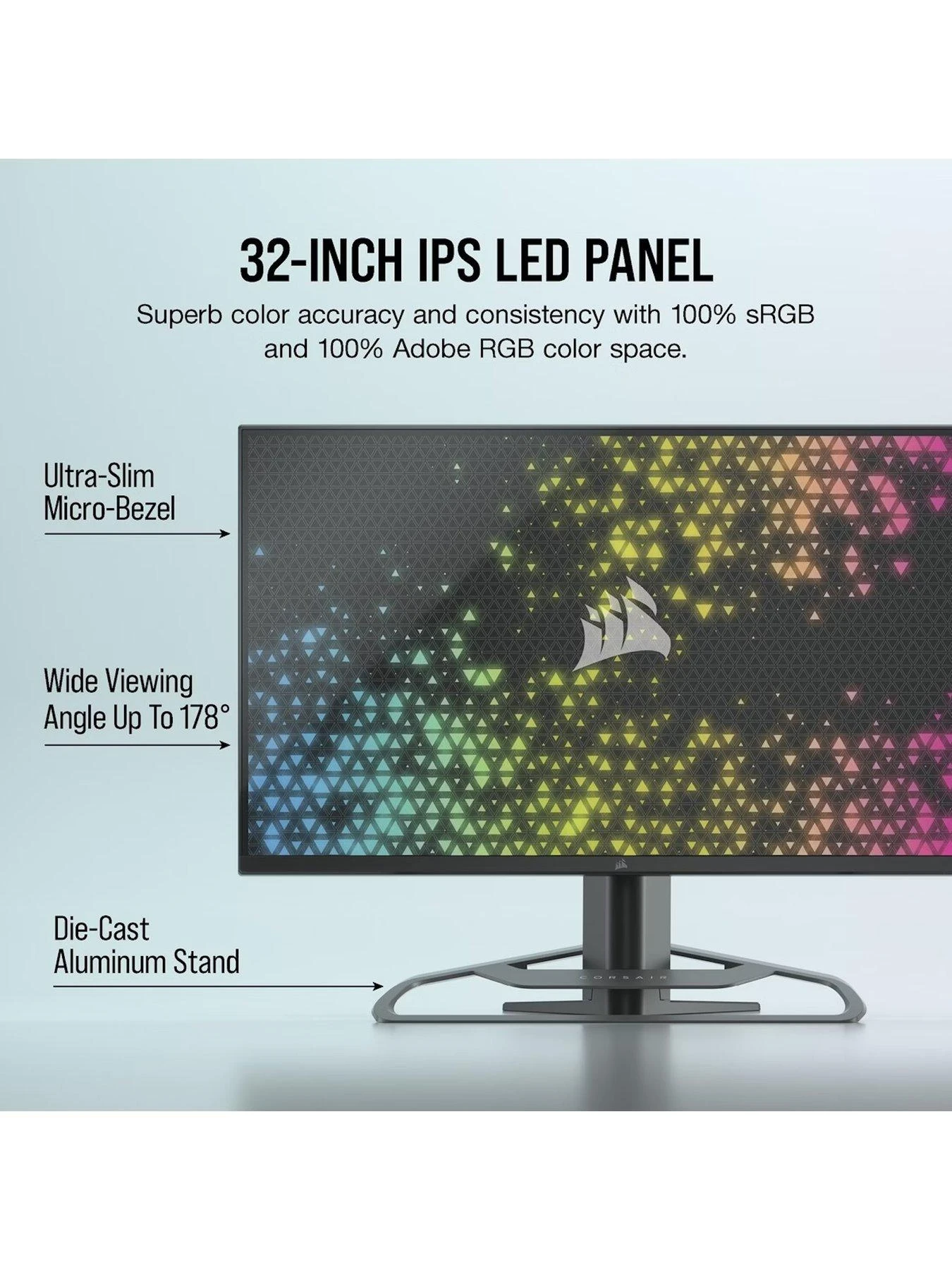 CORSAIR XENEON 32UHD144 32-inch Ultra HD 4K 144Hz Widescreen IPS LED Monitor - Black - Image 4