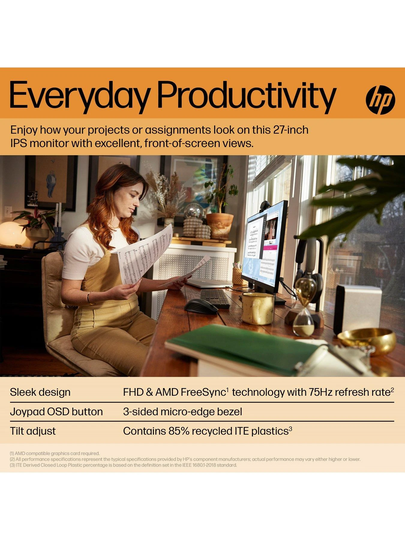 HP V27i FHD Monitor - Image 6