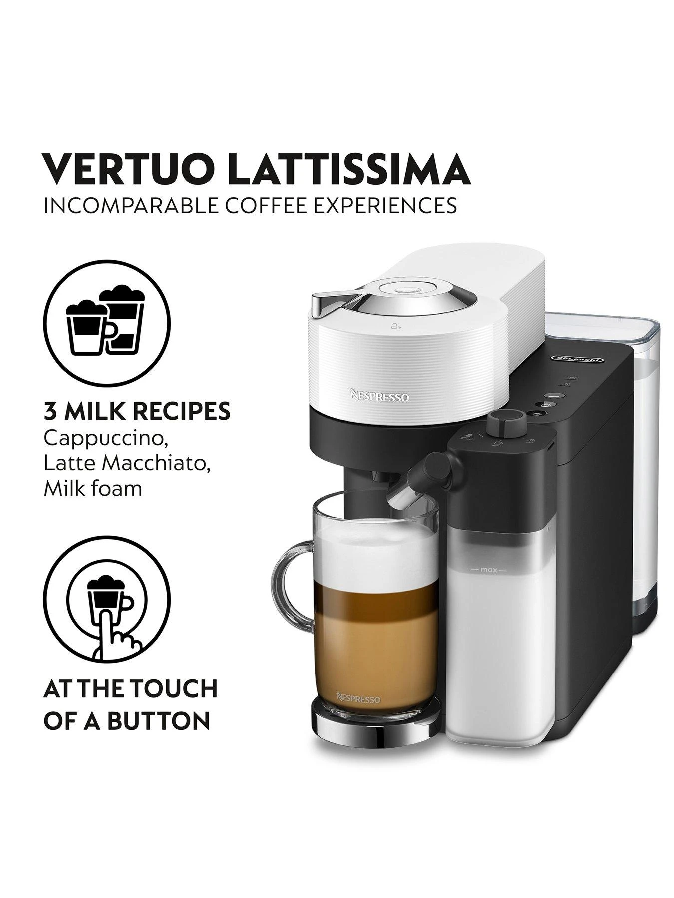 DeLonghi Nespresso Vertuo Lattissima - White - Image 3