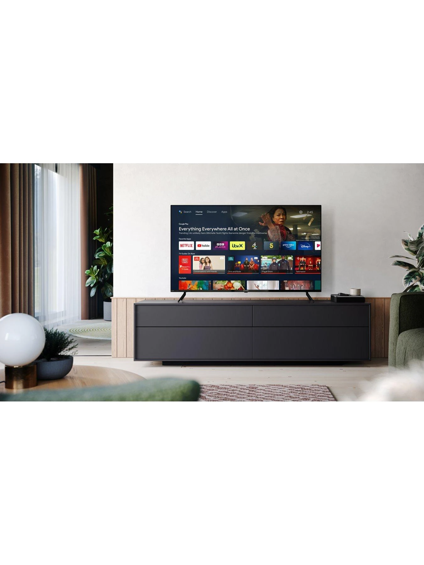 Sharp 55FL1K, 55 Inch, 4K Ultra HD, Android TV - Image 4