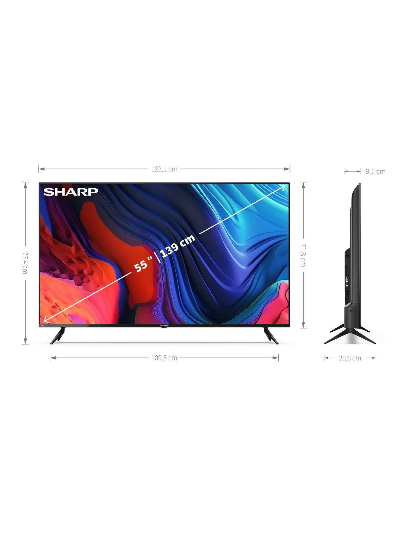 Sharp 55FL1K, 55 Inch, 4K Ultra HD, Android TV - Image 5