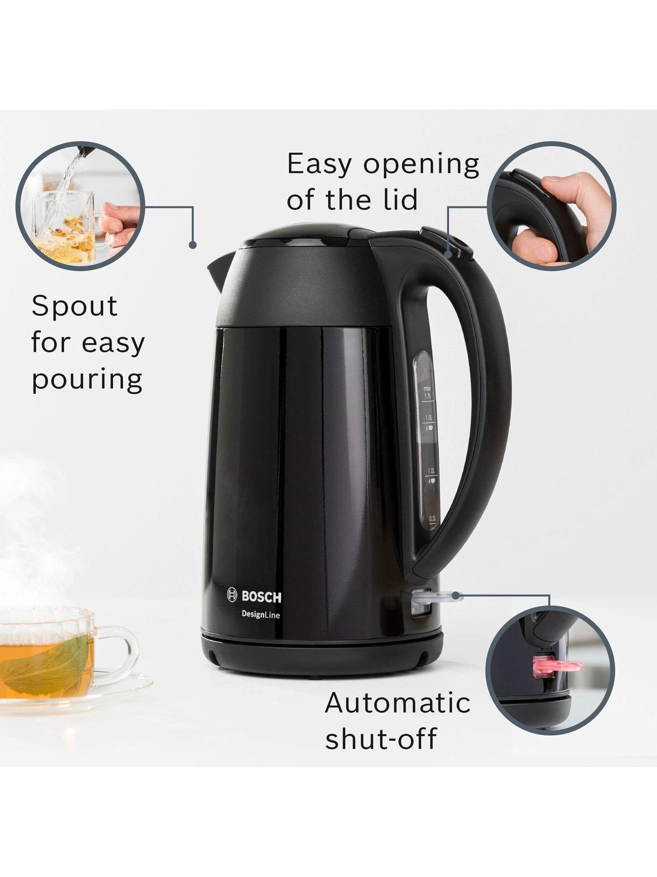 Bosch Design Line Kettle Black - Image 4