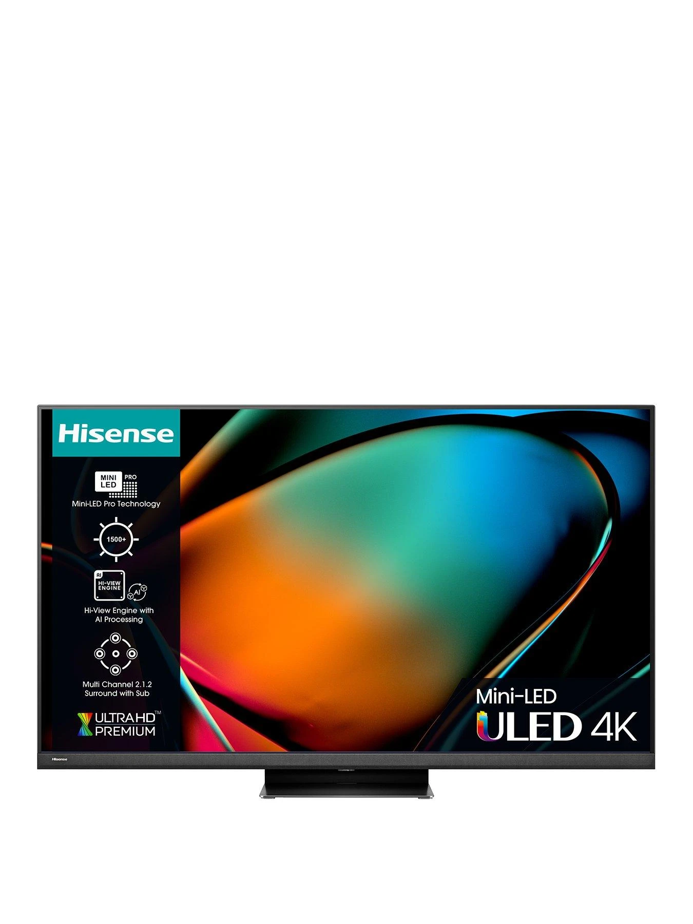 Hisense 75U8KQTUK, 75 Inch, Mini-LED, Ultra HD 4K, Smart TV