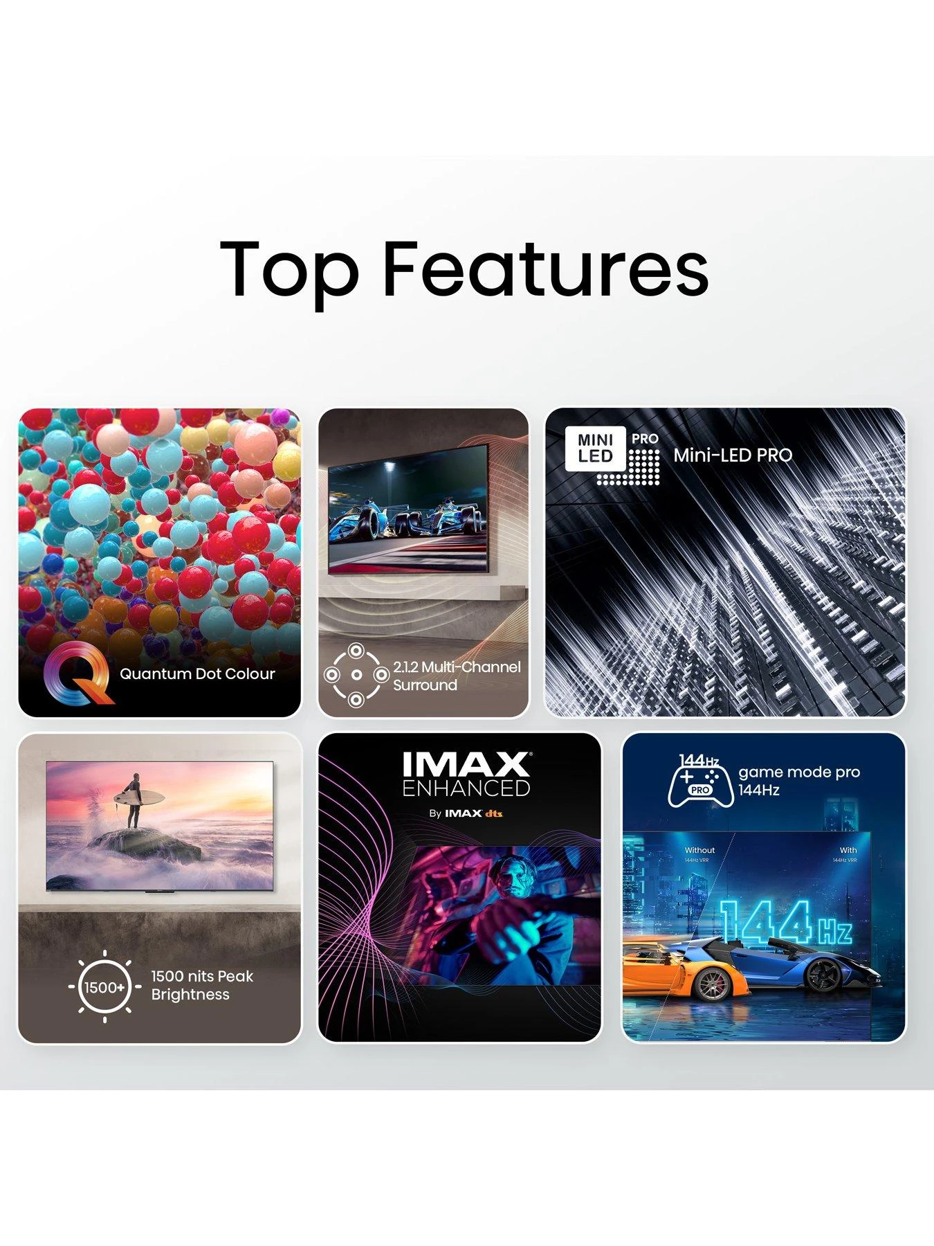 Hisense 55U8KQTUK, 55 Inch, Mini-LED, Ultra HD 4K, Smart TV - Image 5