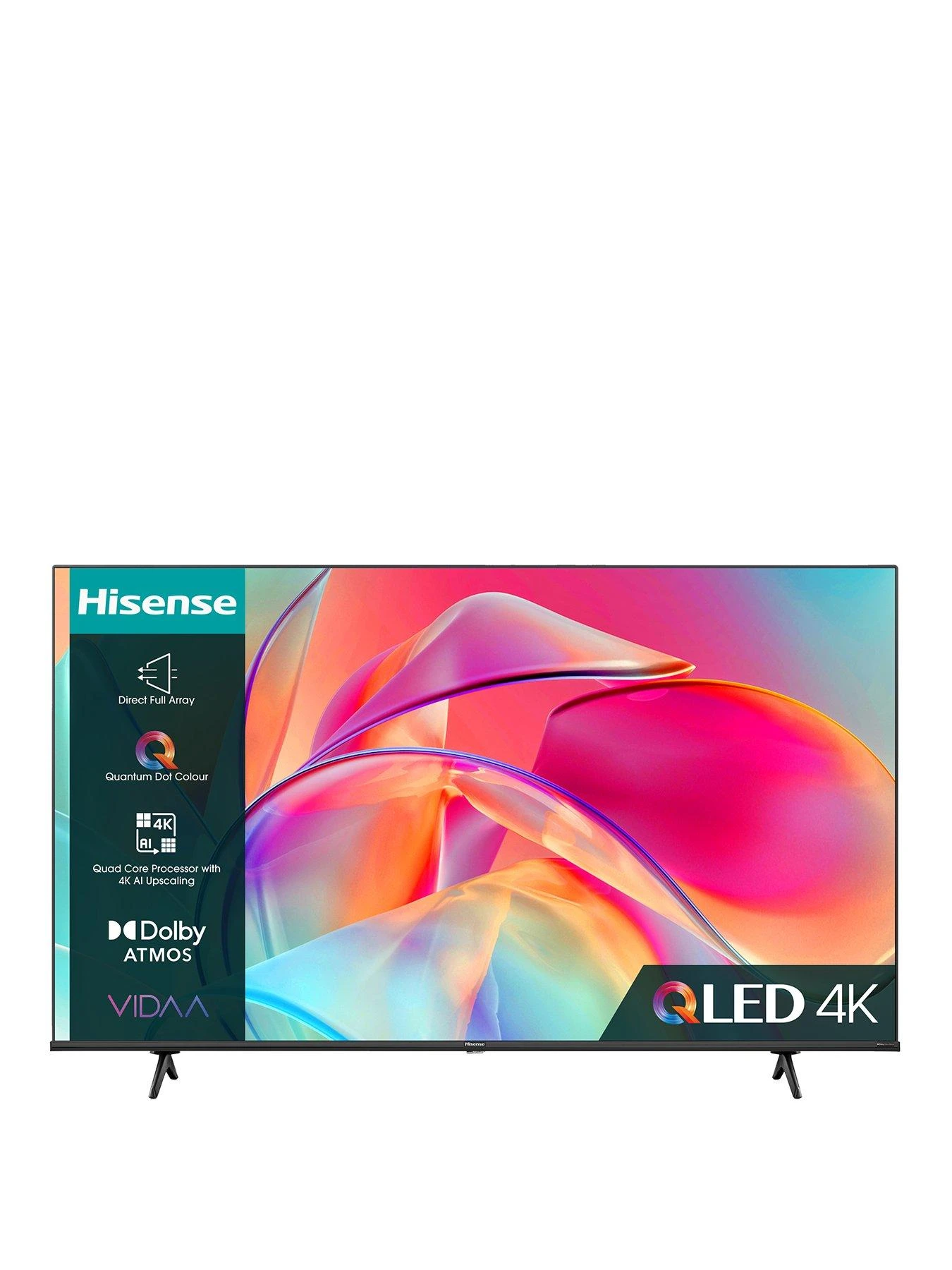 Hisense 55E7KQTUK, 55 Inch, QLED, 4K Ultra HD, Smart TV