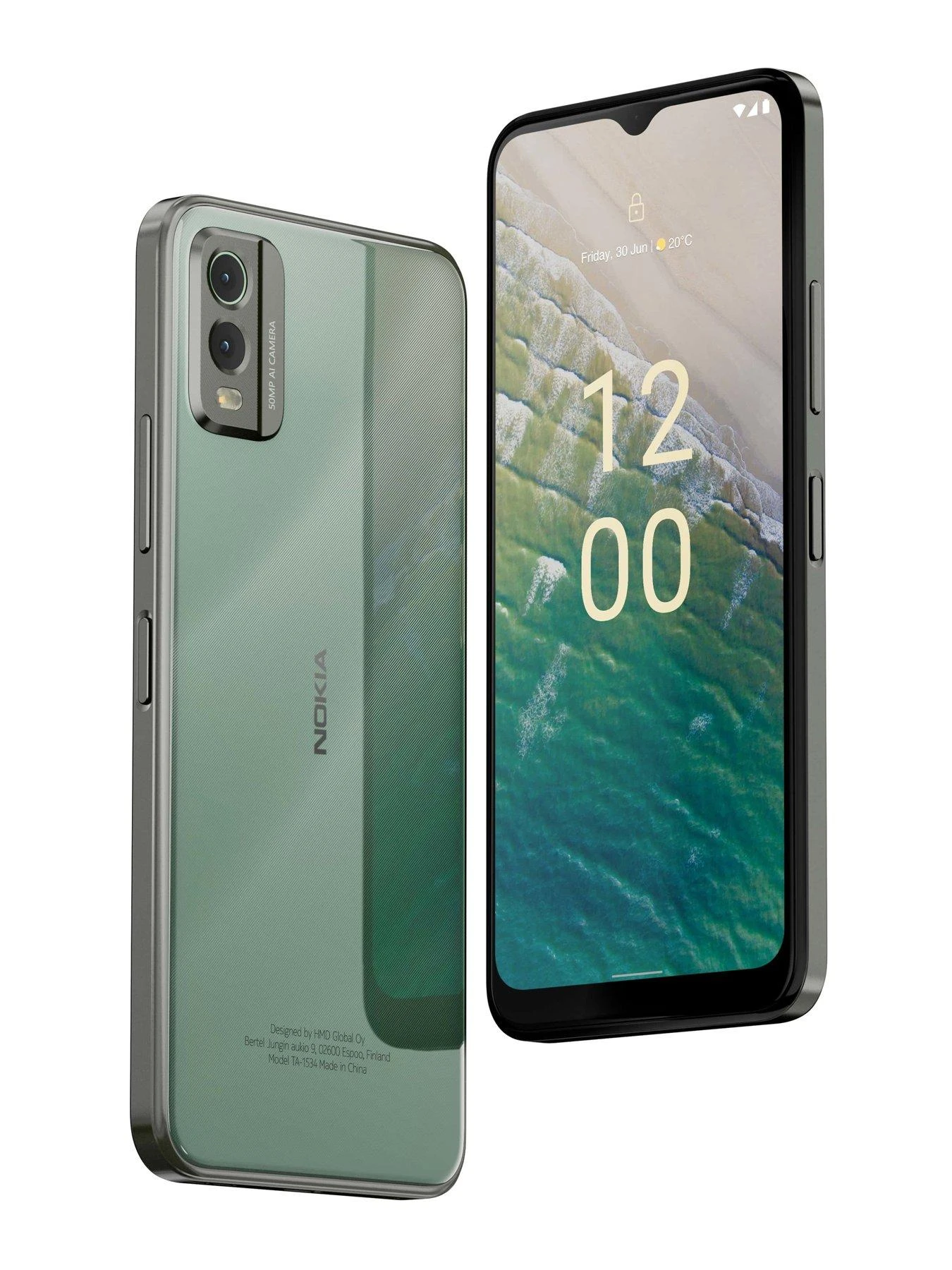 Nokia C32 4GB RAM, 64GB Storage, Dual SIM - Green - Image 7