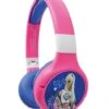 Barbie 2 In 1 Bluetooth And Wired Comfort Foldable Headphones With Kids Safe Volume