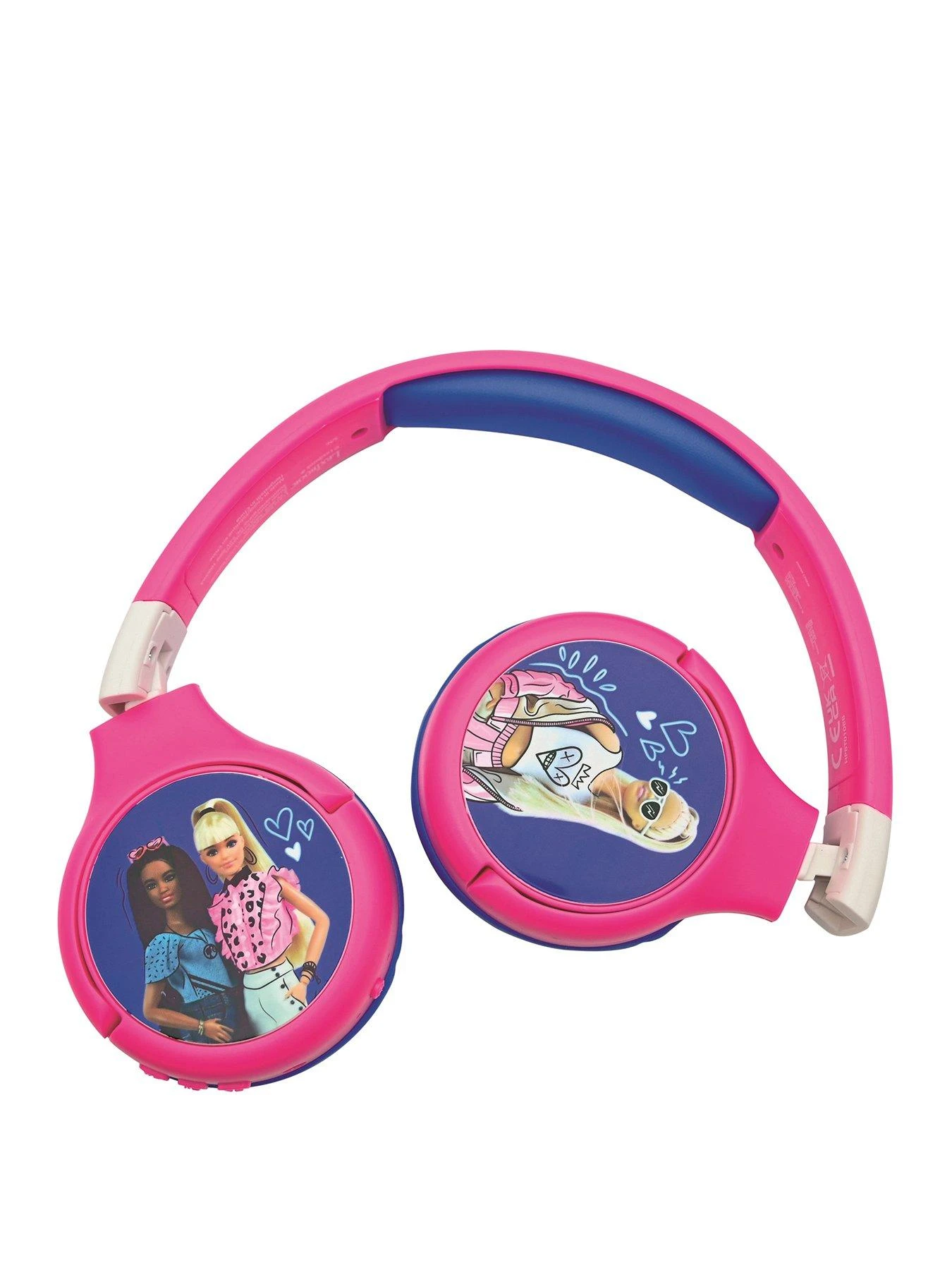 Barbie 2 In 1 Bluetooth And Wired Comfort Foldable Headphones With Kids Safe Volume - Image 2