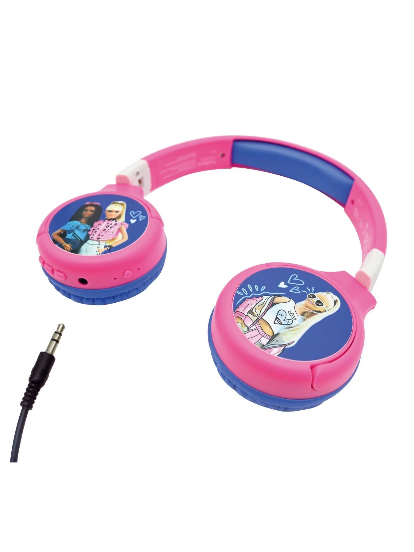 Barbie 2 In 1 Bluetooth And Wired Comfort Foldable Headphones With Kids Safe Volume - Image 4