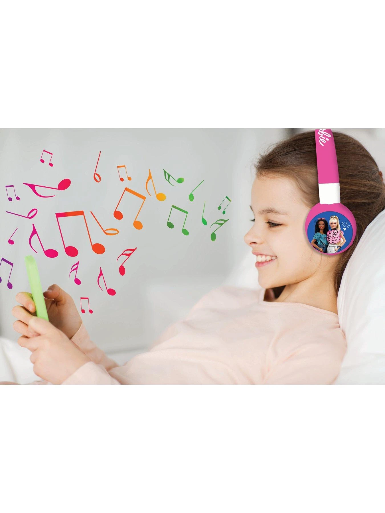 Barbie 2 In 1 Bluetooth And Wired Comfort Foldable Headphones With Kids Safe Volume - Image 7
