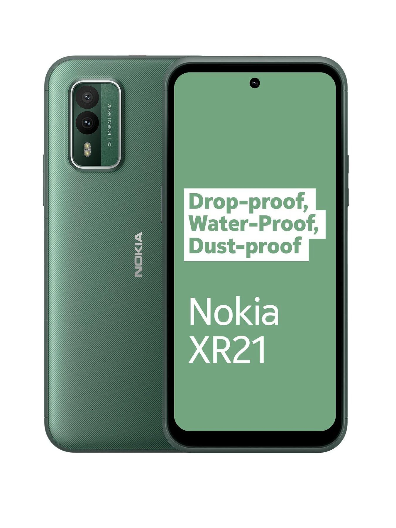 Nokia XR21 6GB RAM, 128GB Storage, Dual SIM - Green