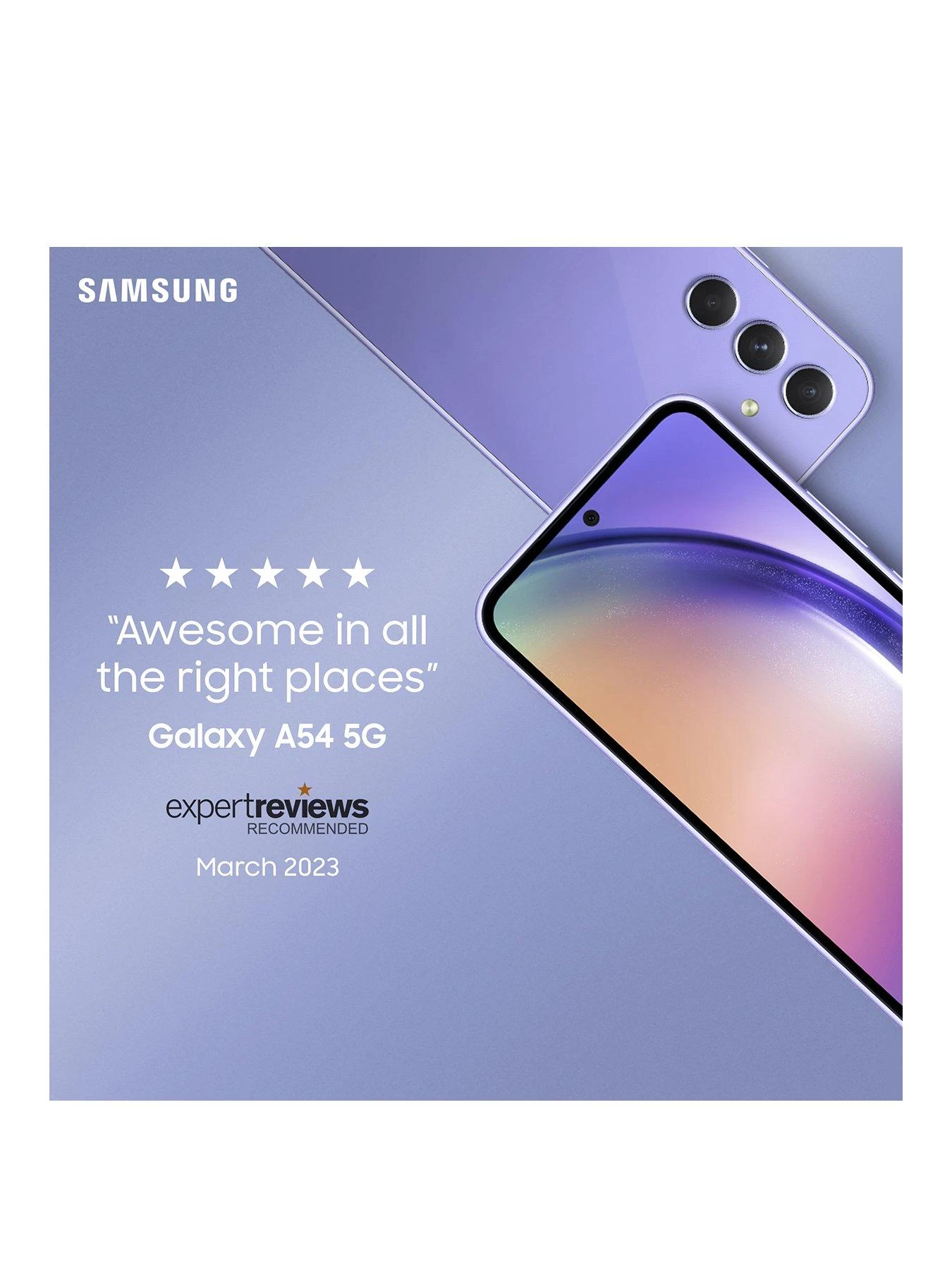 Samsung Galaxy A54 5G 128GB - Awesome Violet - Image 2