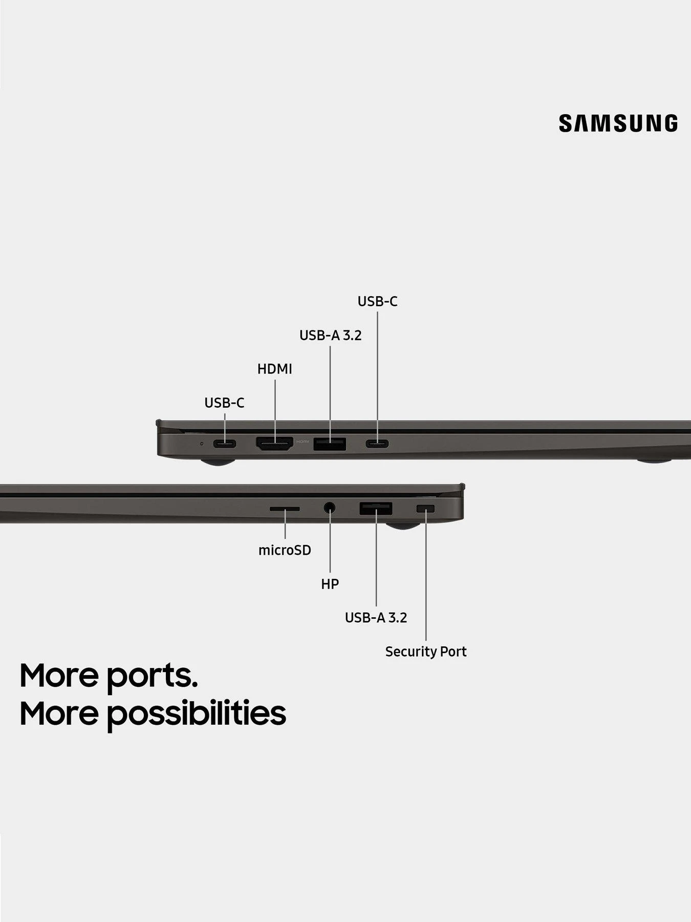Samsung Galaxy Book 3 Laptop - 15.6in FHD, Intel Core I3, 8GB RAM, 256GB SSD - Graphite - Image 4