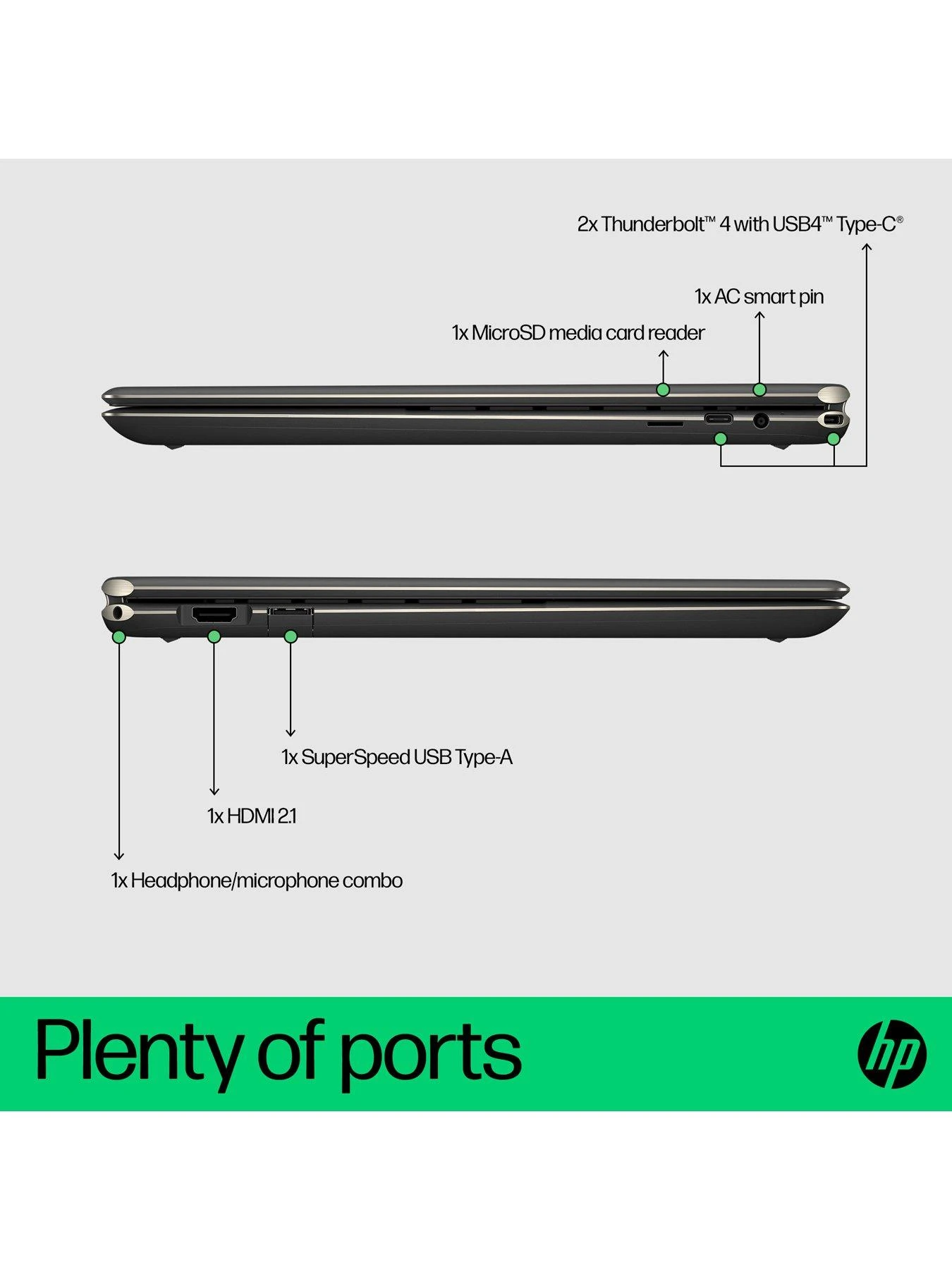 HP Spectre X360 16-f2018na Laptop - 16in 3K+ Touchscreen, Intel Core I7, 16GB RAM, 1TB SSD - Black - Image 7