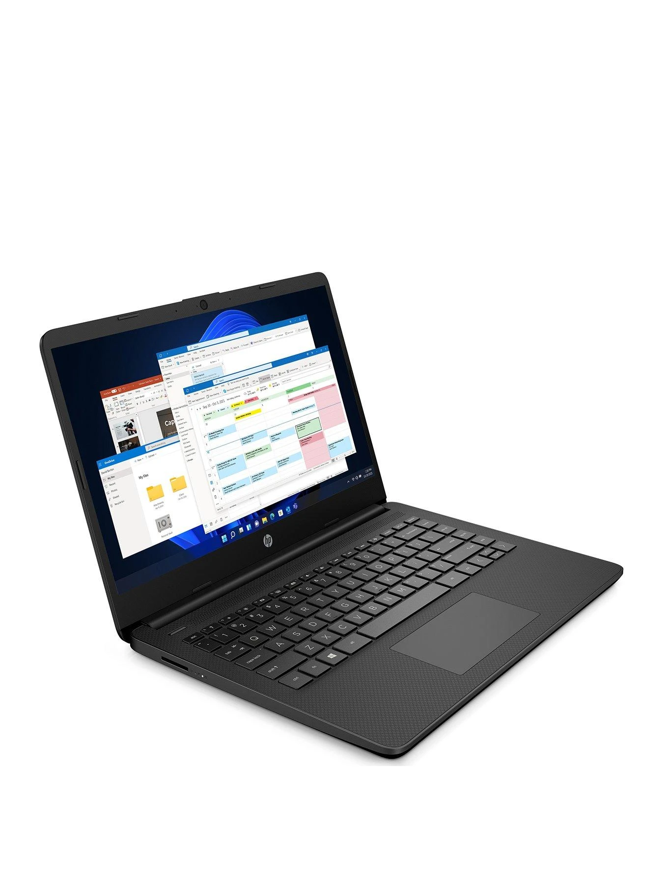 HP 14s-dq0034na, Intel Celeron, 4GB RAM 128GB SSD, 14in Laptop - Black With Optional Norton 360 (1 Year) - Image 3