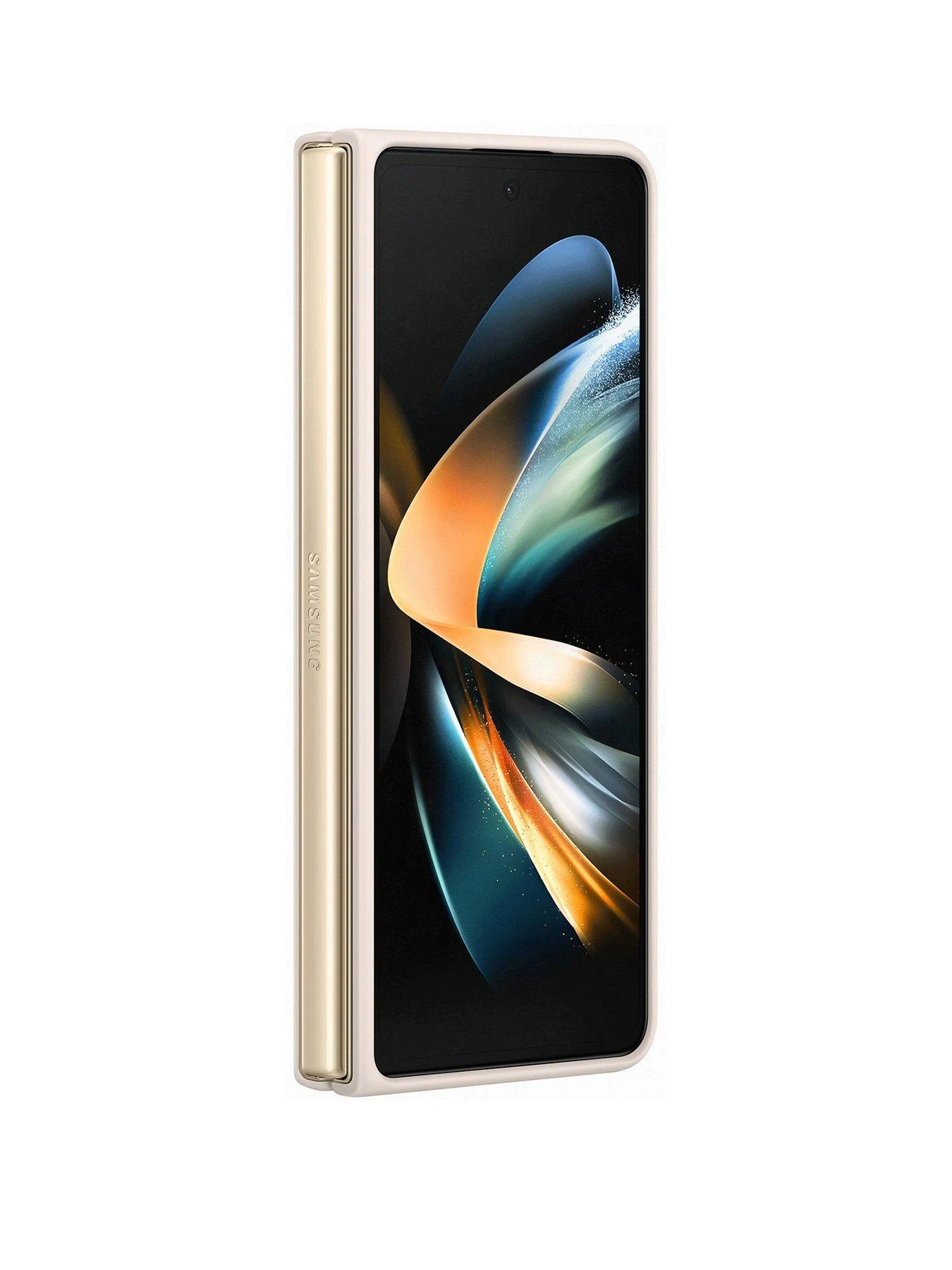 Samsung Slim Standing Cover (Sand) For Galaxy Z Fold 4 - Image 3