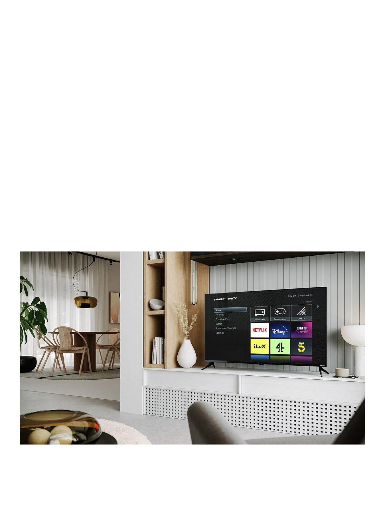 Sharp 43FD2K, 43 Inch, Full HD, Frameless Roku TV - Image 3