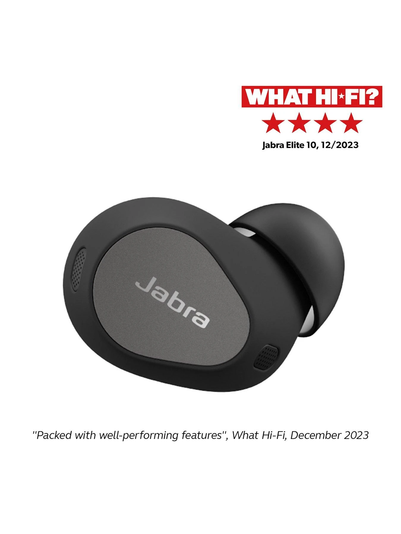 Jabra Elite 10 EarbudsĀ - Titanium Black - Image 4