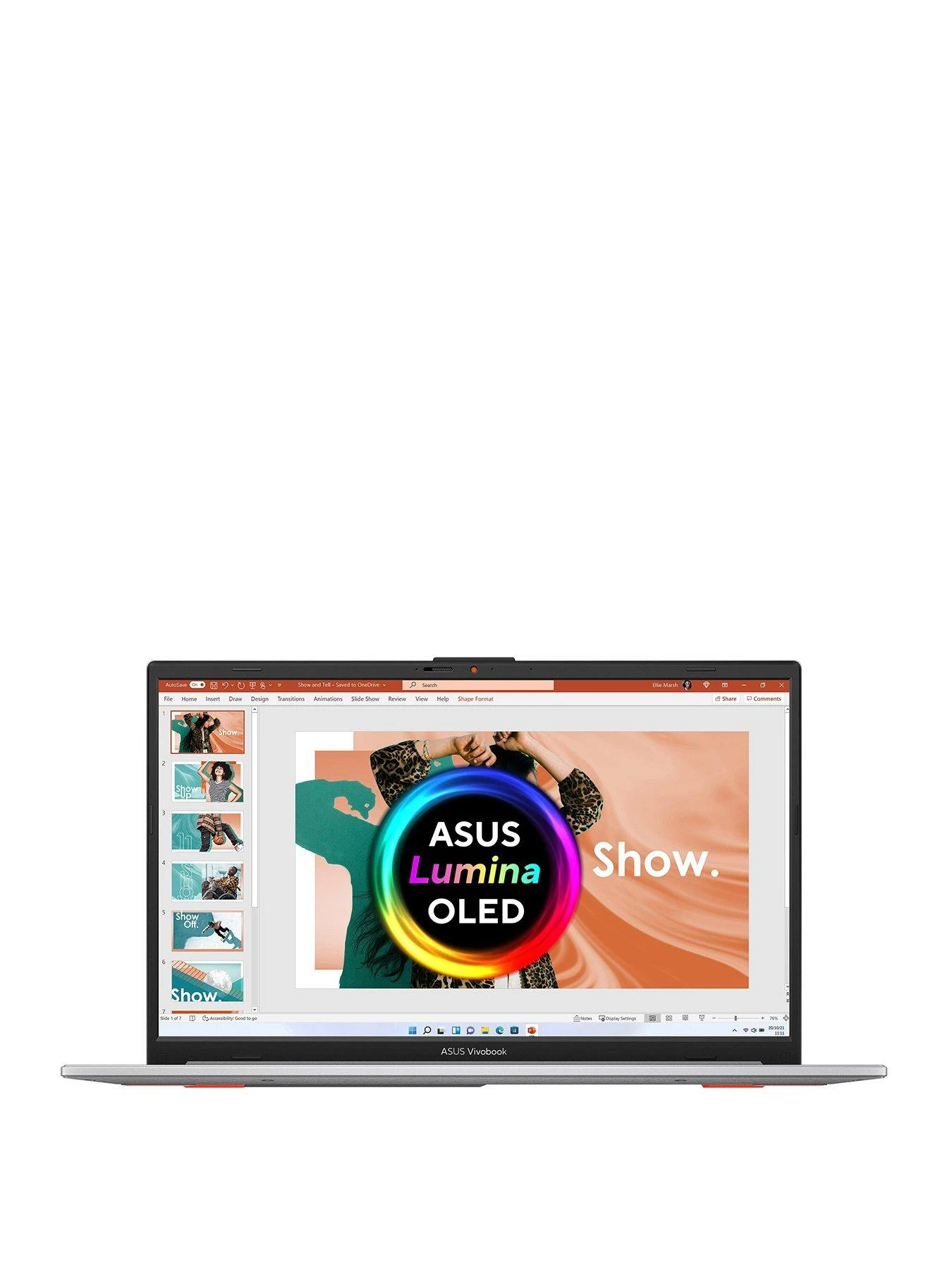 Asus Vivobook Go 15 OLED Laptop -15.6in FHD, Intel Core I3, 8GB RAM, 256GB SSD, E1504GA-L1248W, With Optional Microsoft 365 Family (1 Year) - Silver - Image 3