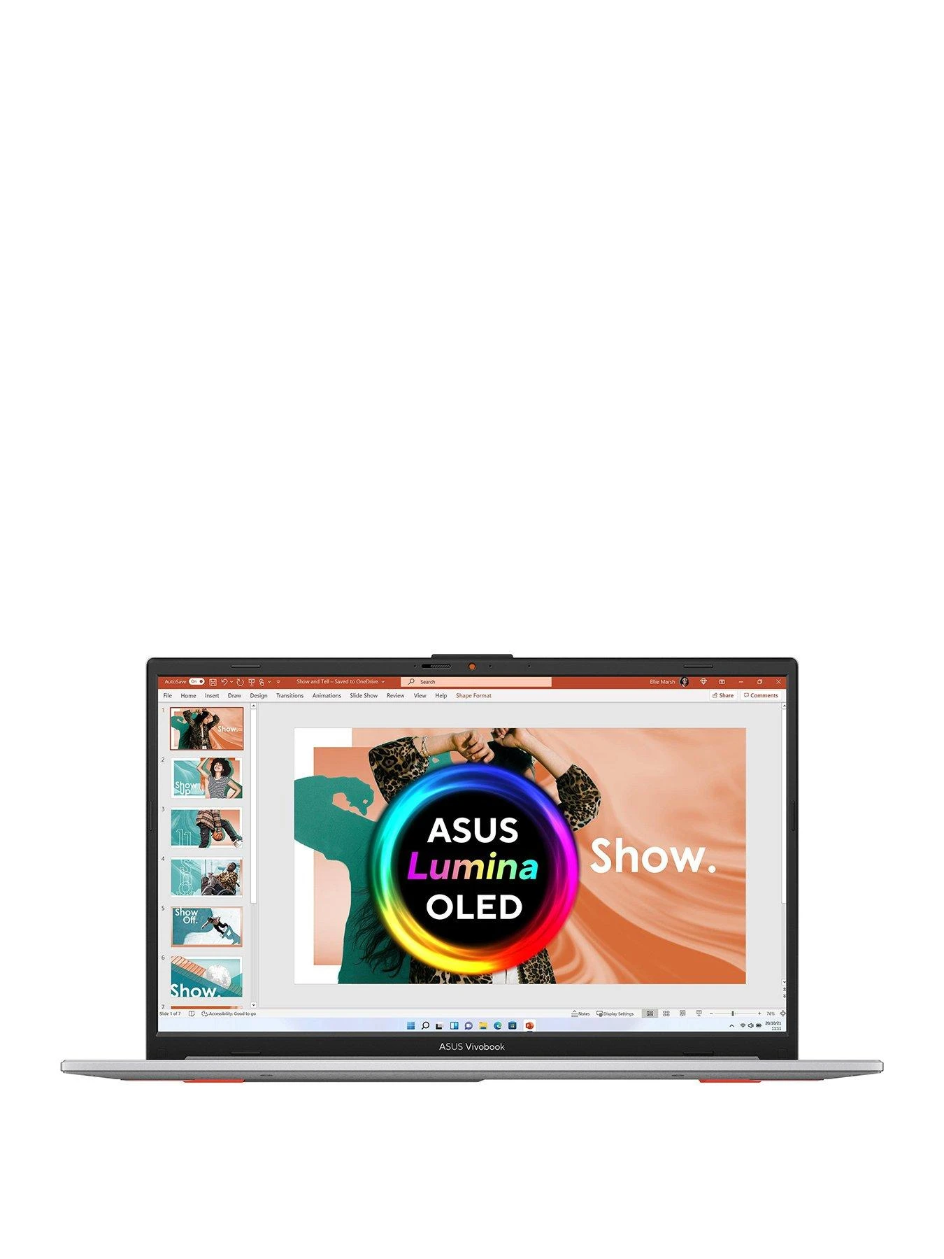 Asus Vivobook Go 15 OLED Laptop - 15.6in FHD, AMD Ryzen 5, 8GB RAM, 256GB SSD, E1504FA-L1669W, with Optional Microsoft 365 Family (1 Year) - Silver - Image 2