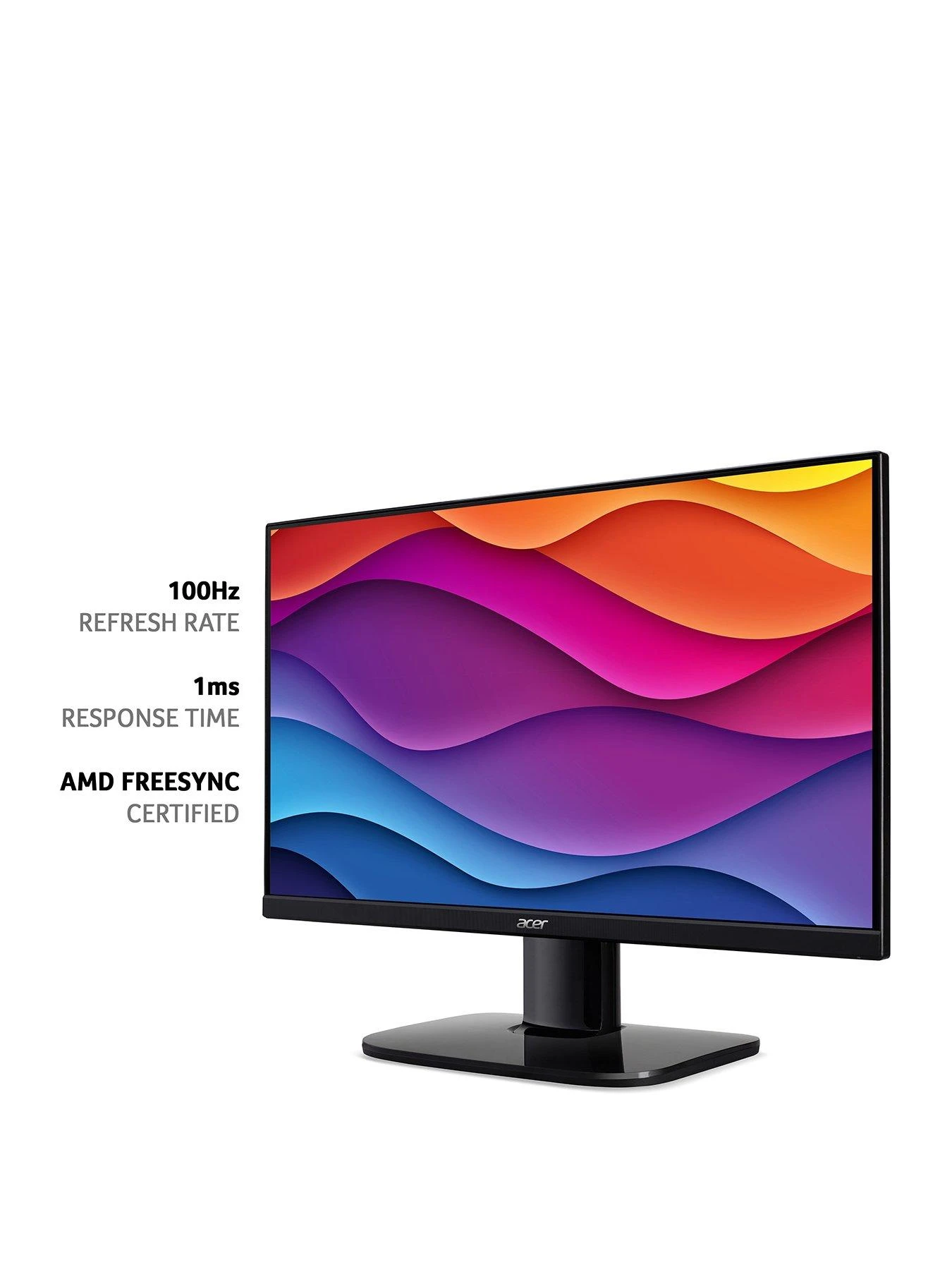 Acer KA272Ebi 27-inch Monitor - IPS Panel, FHD, 4ms, 100Hz, FreeSync, HDMI, VGA - Image 3