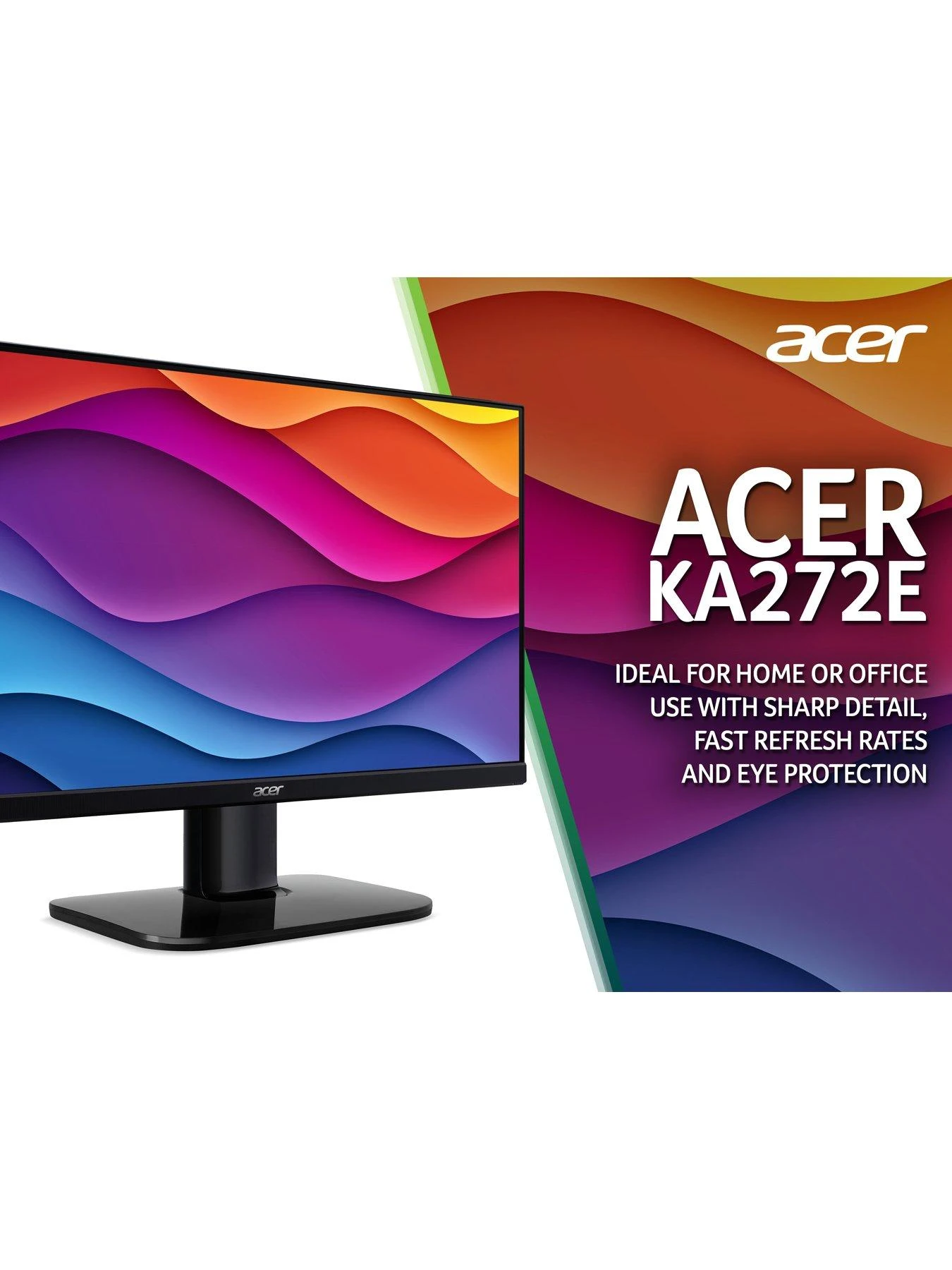 Acer KA272Ebi 27-inch Monitor - IPS Panel, FHD, 4ms, 100Hz, FreeSync, HDMI, VGA - Image 4