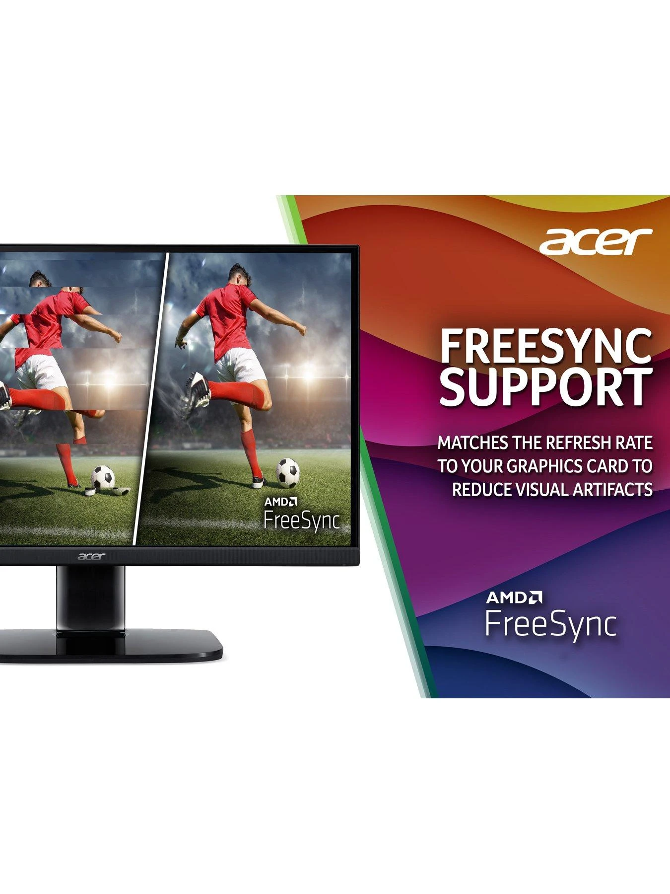 Acer KA272Ebi 27-inch Monitor - IPS Panel, FHD, 4ms, 100Hz, FreeSync, HDMI, VGA - Image 6