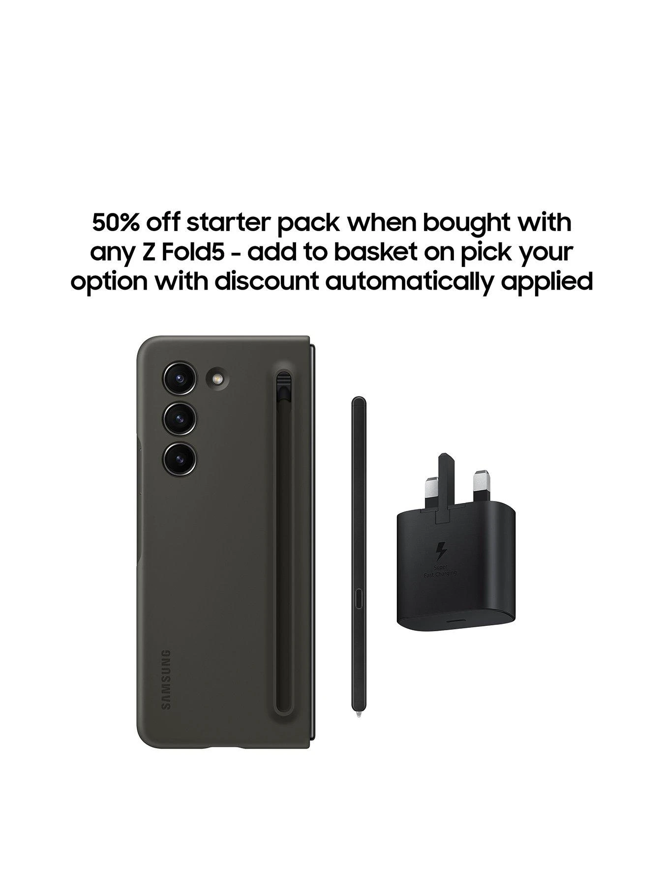 Samsung Galaxy Z Fold 5 - 256GB, Cream - Image 2