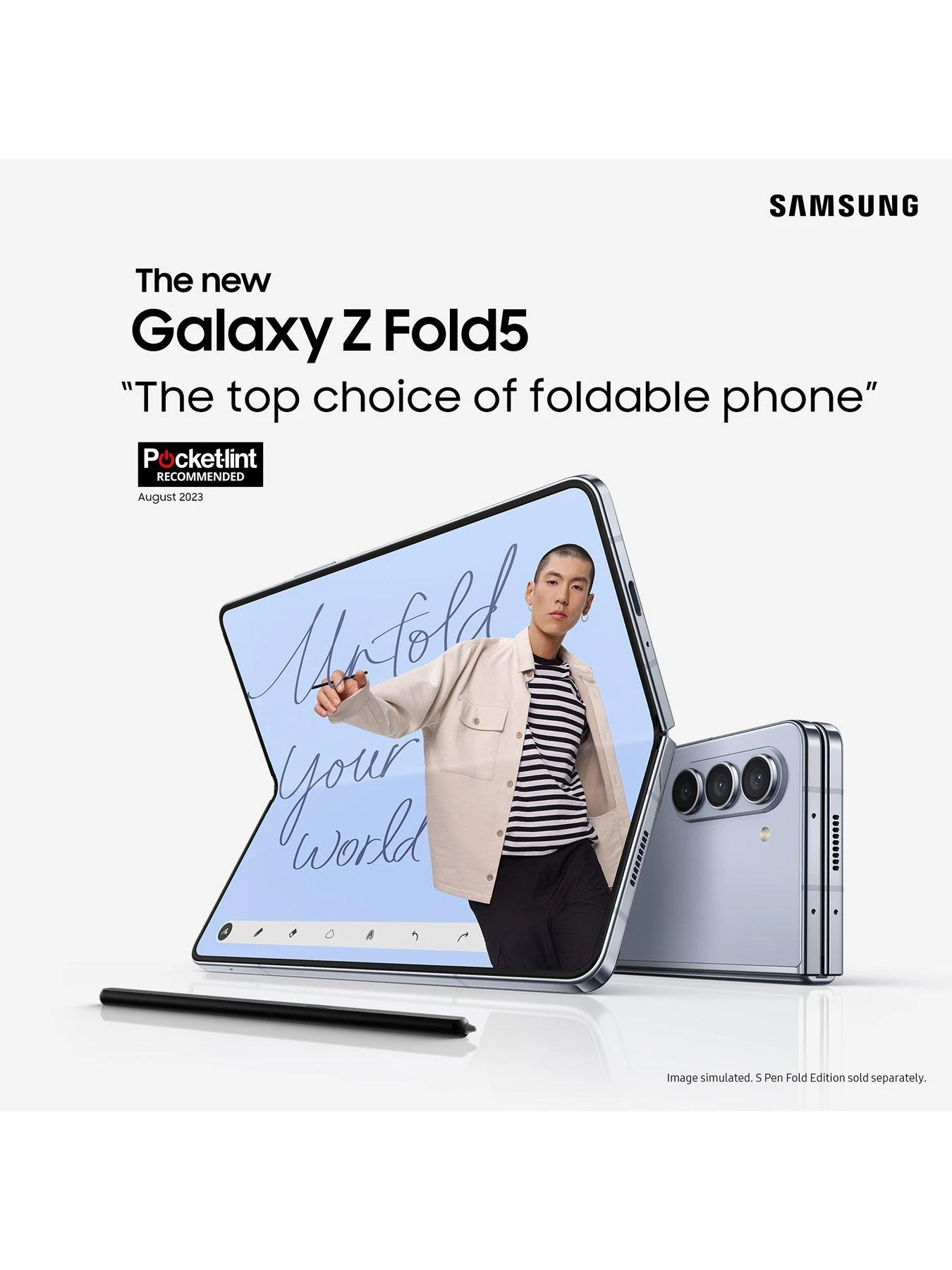 Samsung Galaxy Z Fold 5 - 512GB - Phantom Black - Image 4