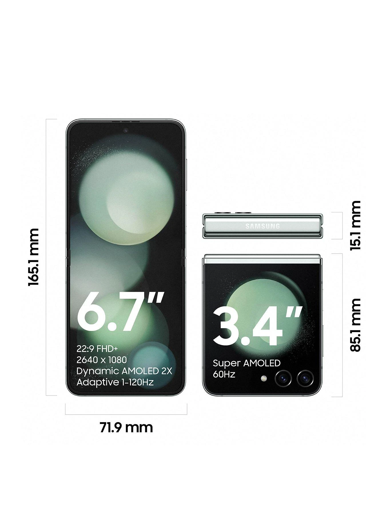 Samsung Galaxy Z Flip 5 - 256GB - Mint - Image 3