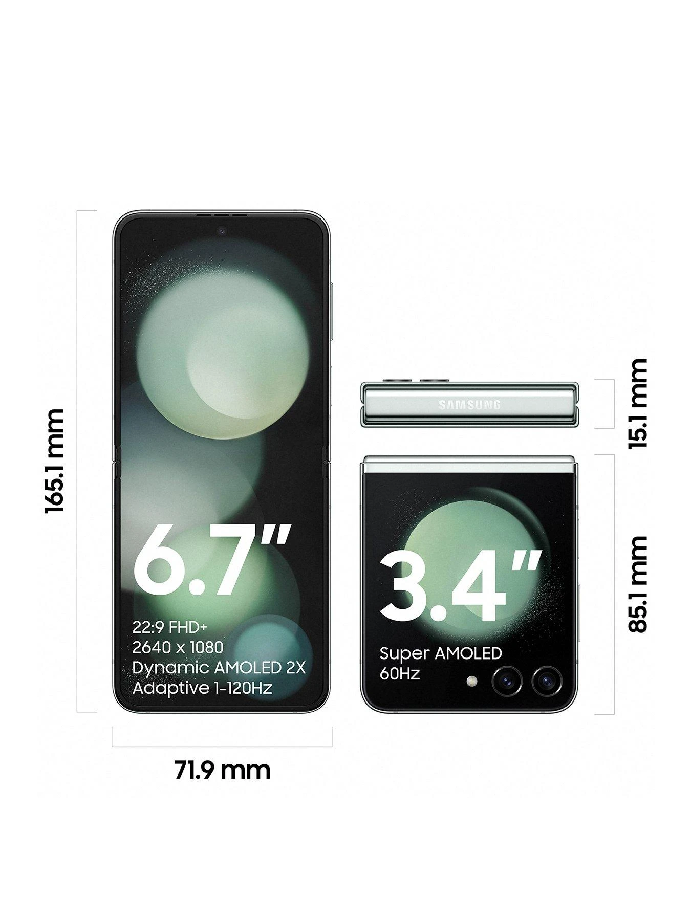 Samsung Galaxy Z Flip 5 - 512GB, Mint - Image 3