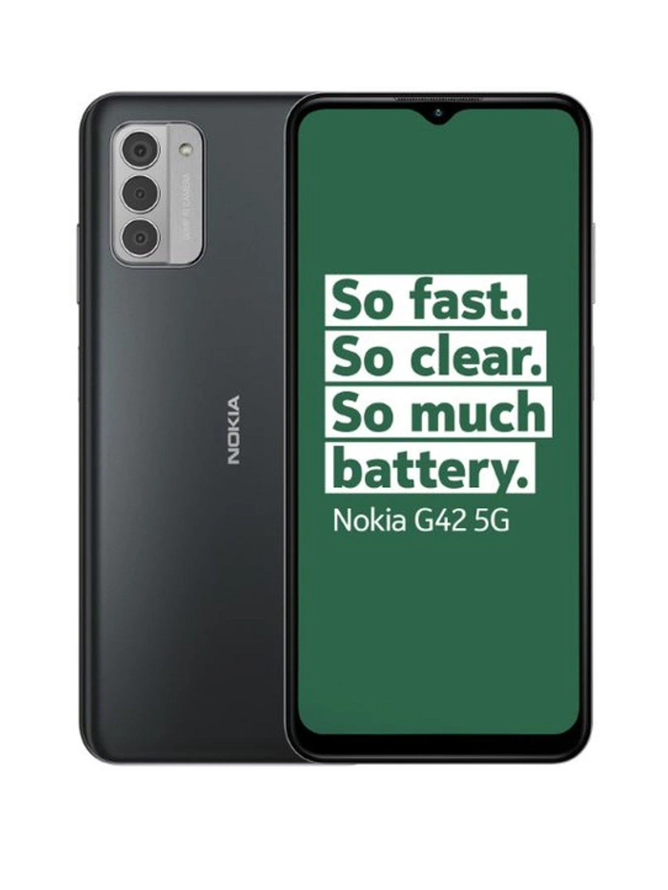 Nokia G42 5G, 6GB RAM, 128GB Storage, Dual SIM - Grey