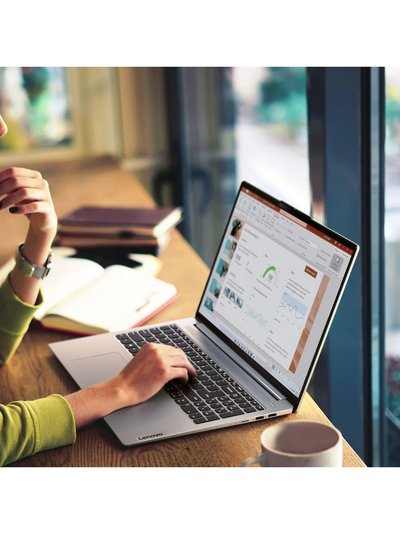 Lenovo IdeaPad Slim 5, AMD Ryzen 5, 8GB RAM, 512GB SSD, 14in OLED Laptop - Grey - Image 6