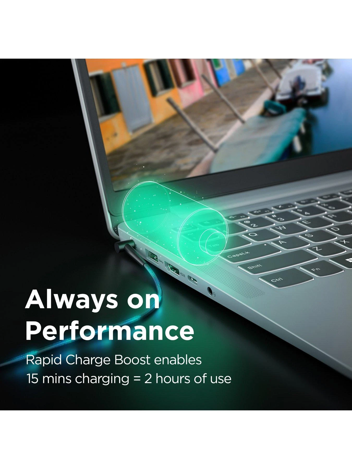 Lenovo IdeaPad Slim 3, AMD Ryzen 3, 8GB RAM, 256GB SSD, 16in Laptop - Grey - Image 4