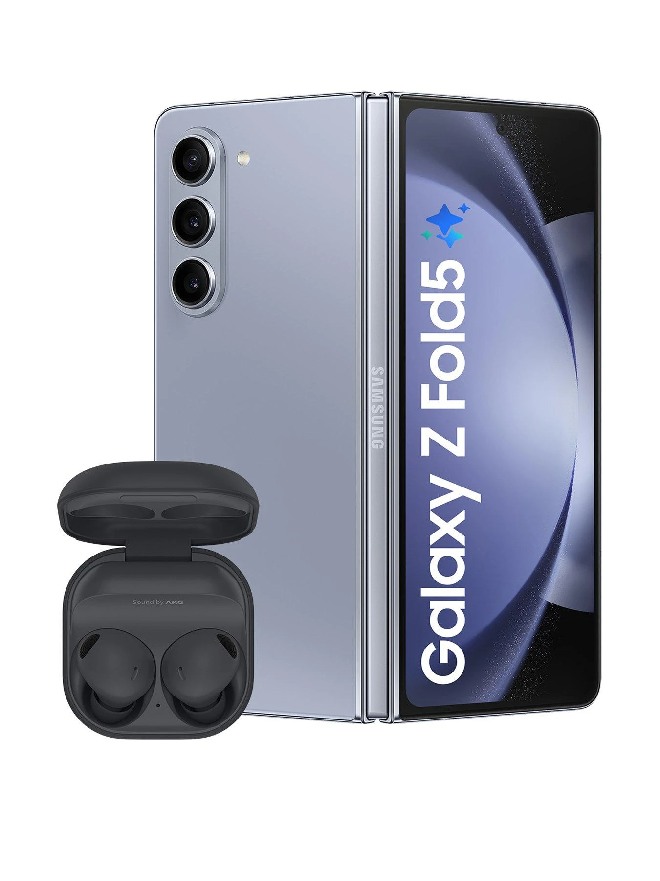 Samsung Galaxy Z Fold 5 - 512GB - Icy Blue With Buds2 Pro Black