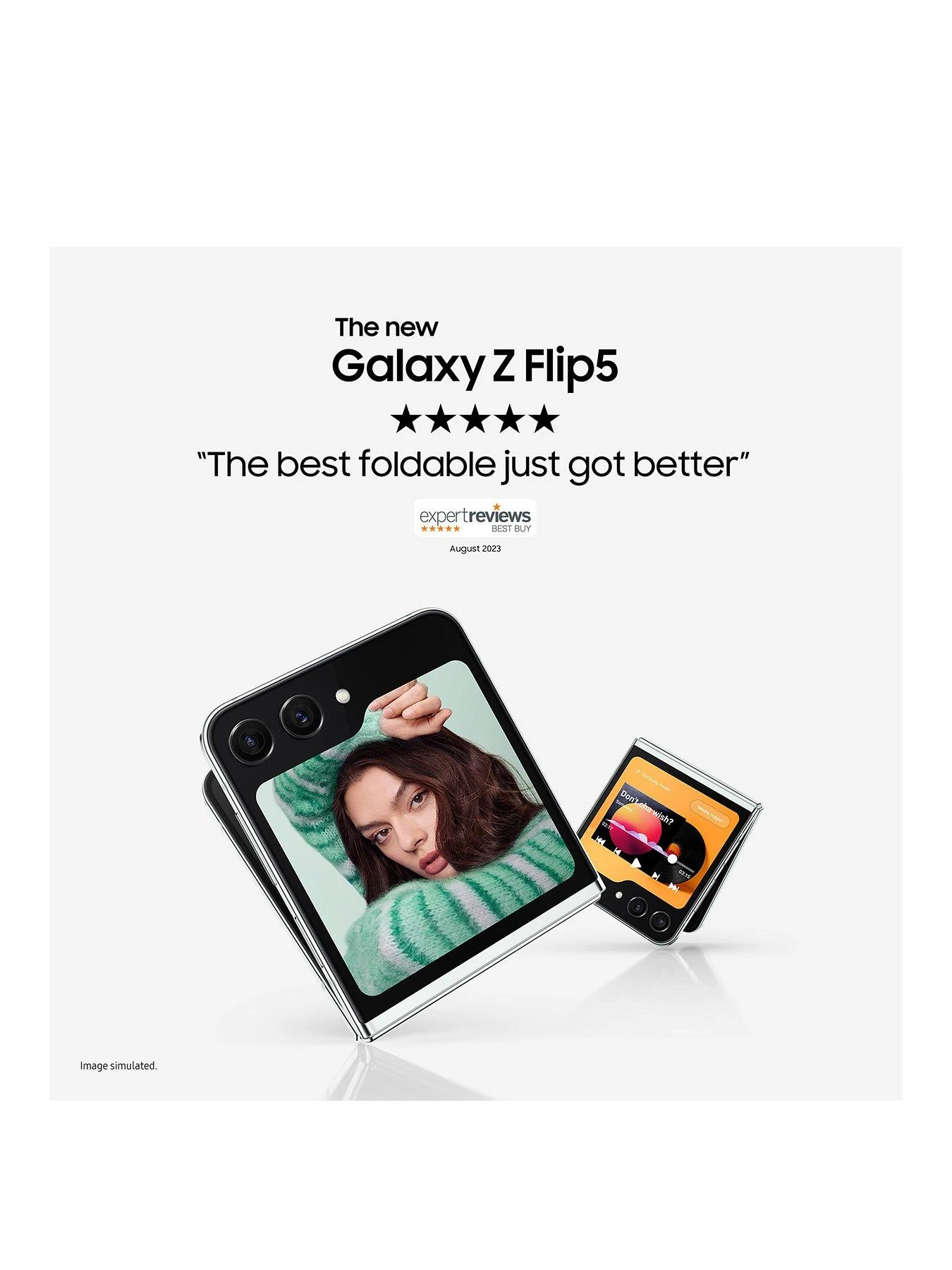 Samsung Galaxy Z Flip 5 - 256GB - Graphite With Buds2 Pro Black - Image 2