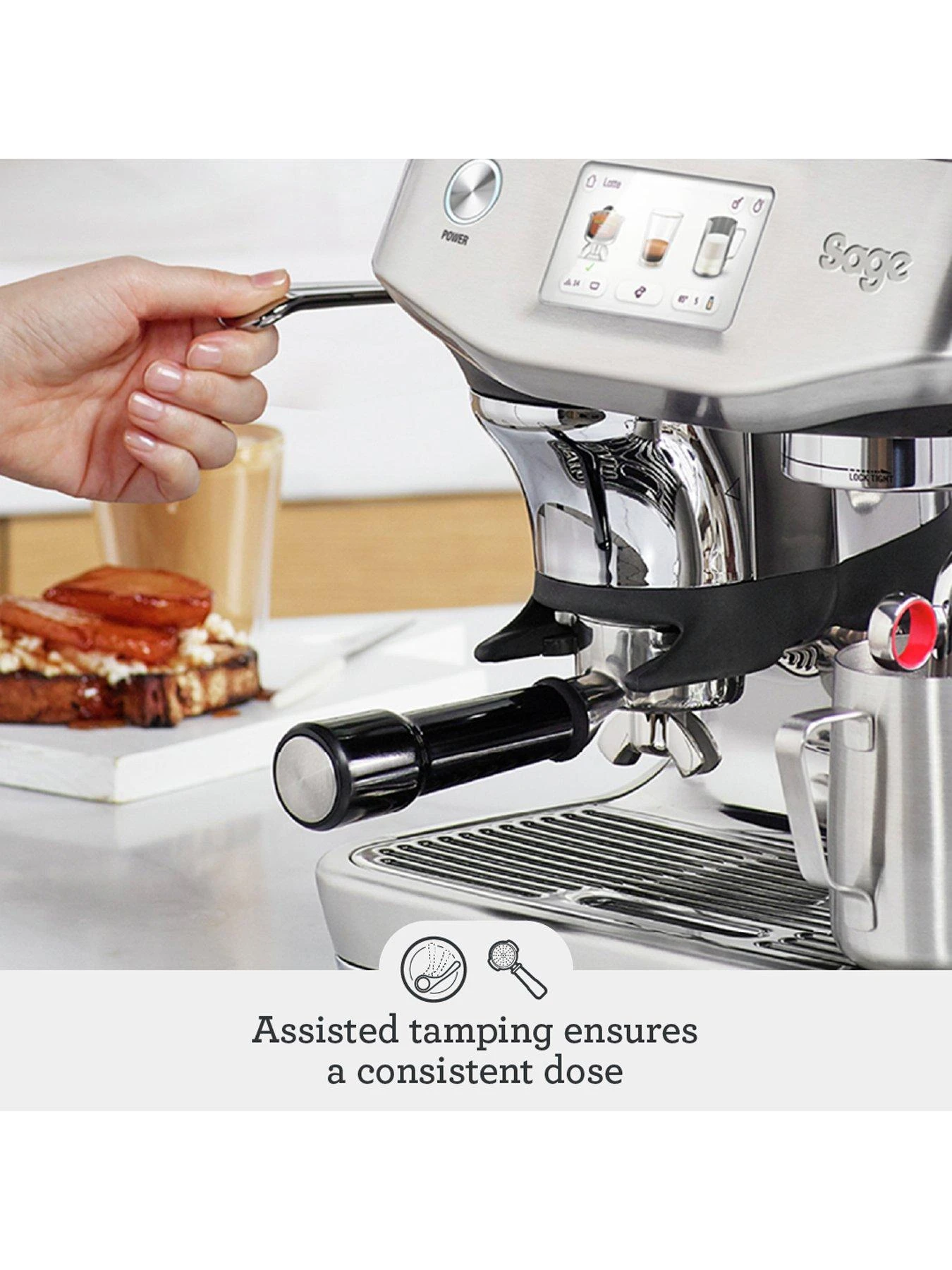 Sage The Barista Touch Impress Coffee Machine - Stainless Steel - Image 2