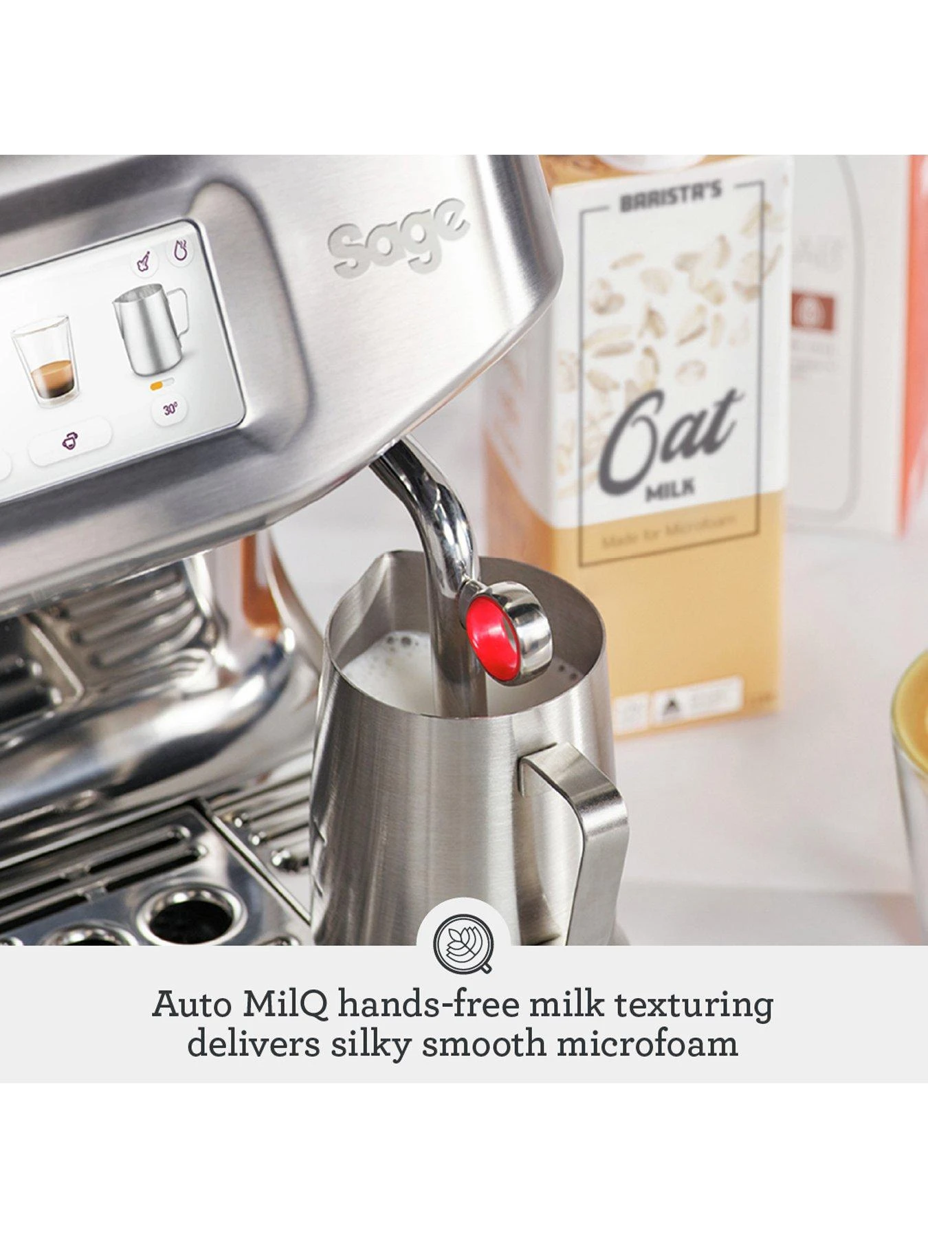 Sage The Barista Touch Impress Coffee Machine - Stainless Steel - Image 4