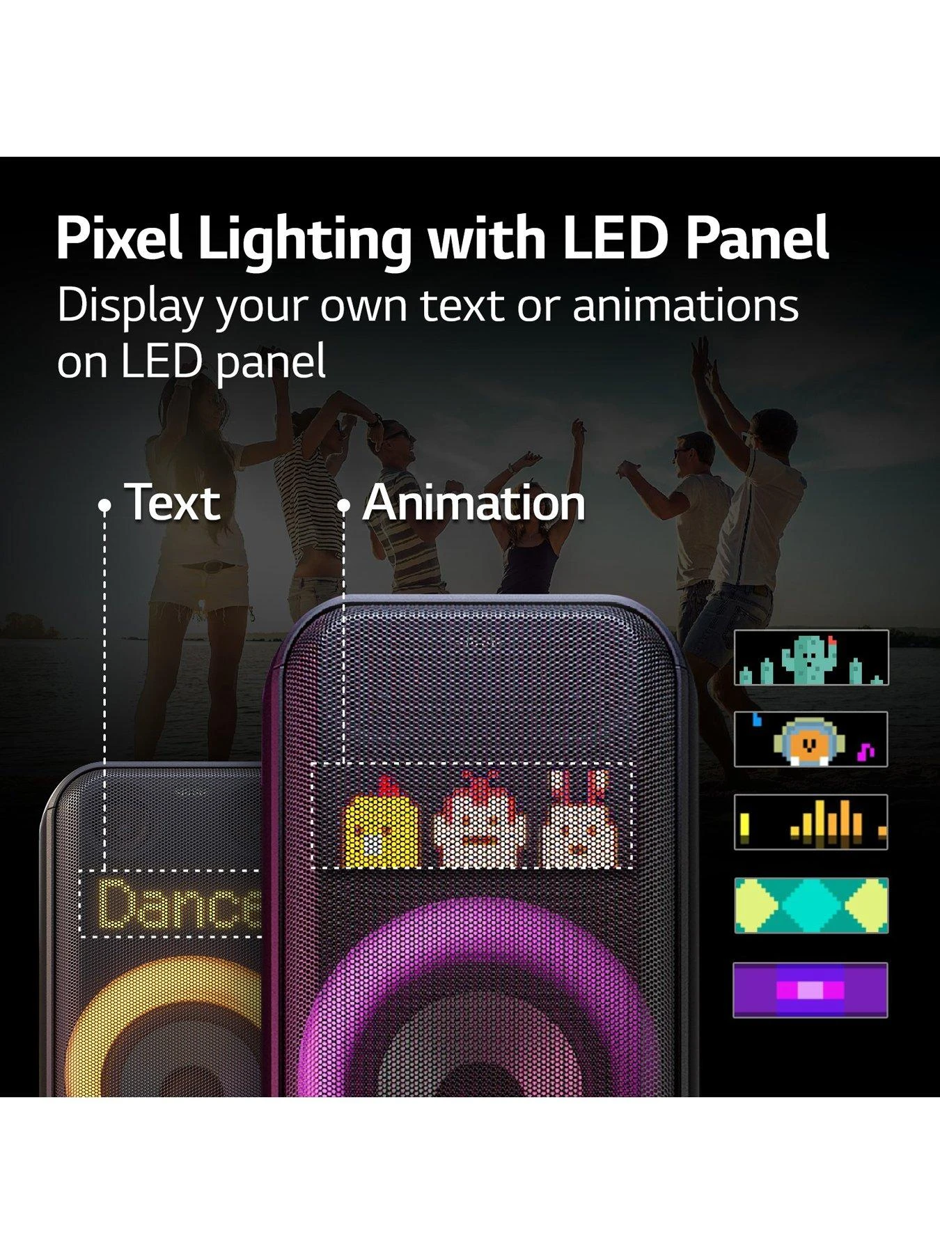 LG XBOOM XL7S Party Speaker With Customisable LED Display And Party Lighting - Image 6
